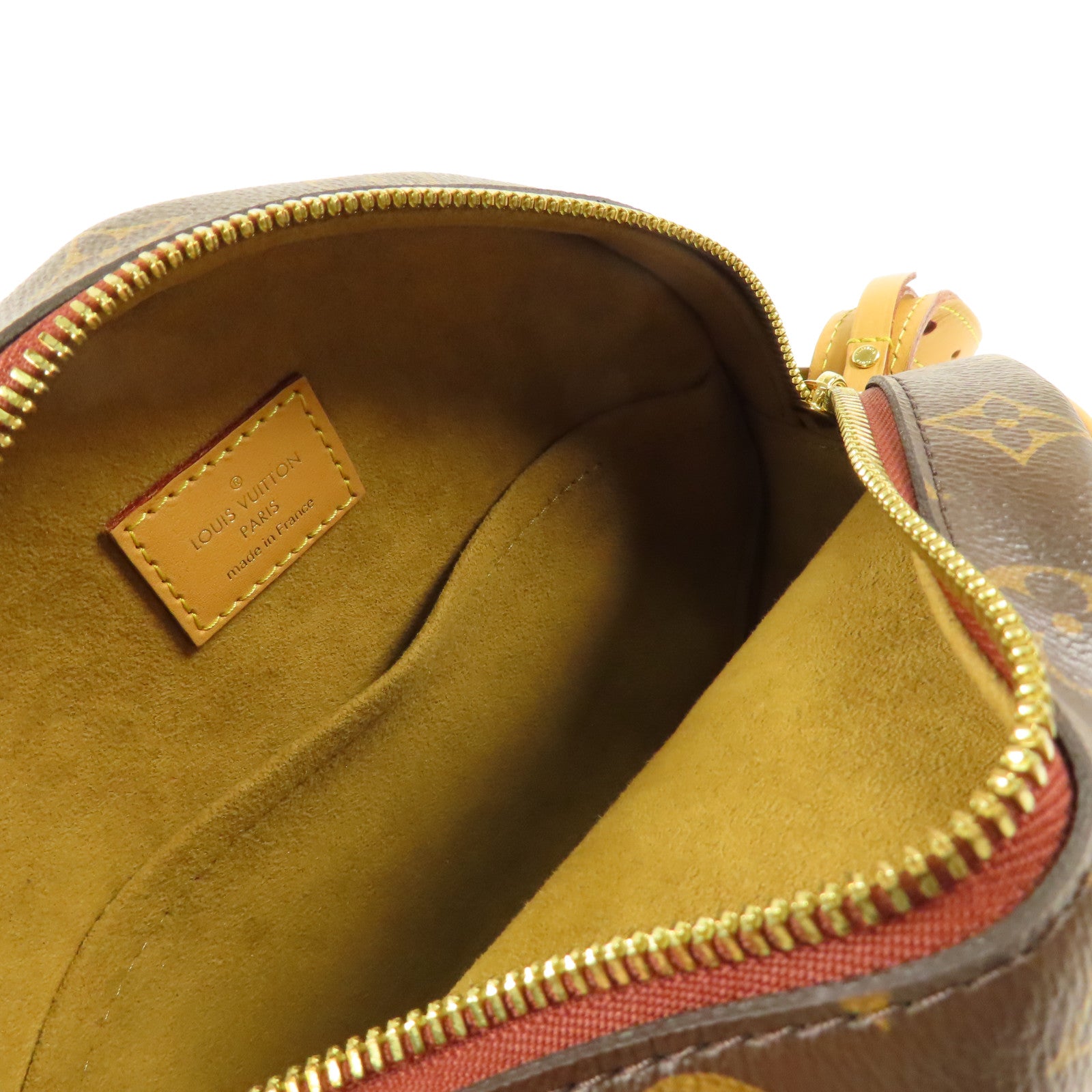 LOUIS VUITTON Monogram Boite Chapeau Souple金扣肩背袋棕色