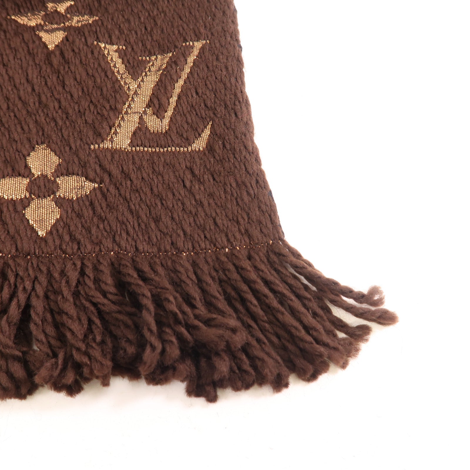 LOUIS VUITTON 羊毛Scarf圍巾啡色