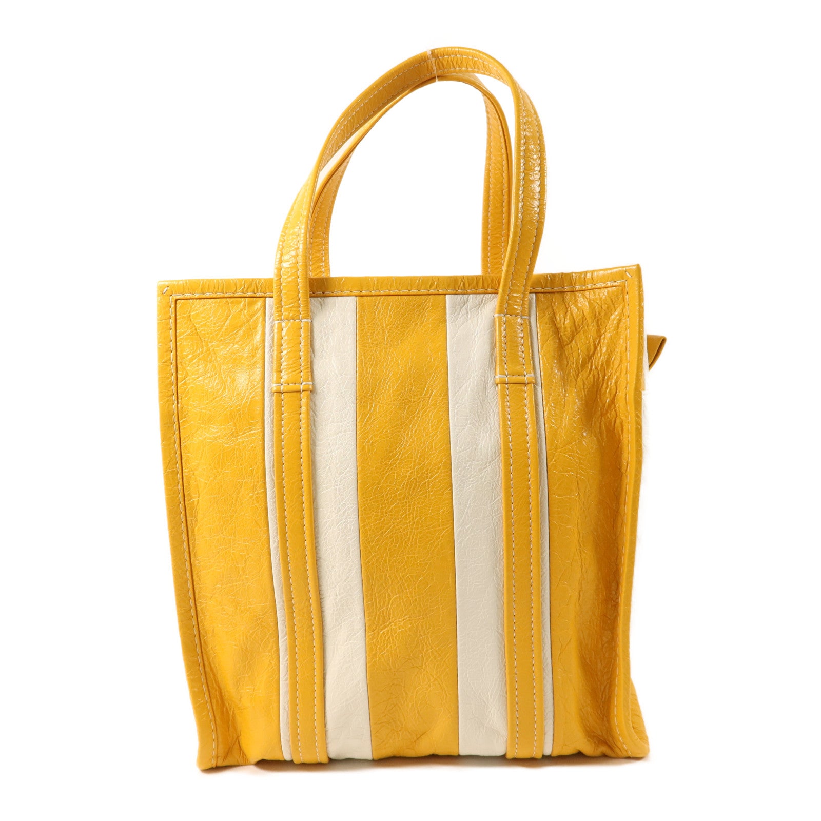 BALENCIAGA 牛皮皮革Bazar Shopper銀扣手挽肩背兩用袋