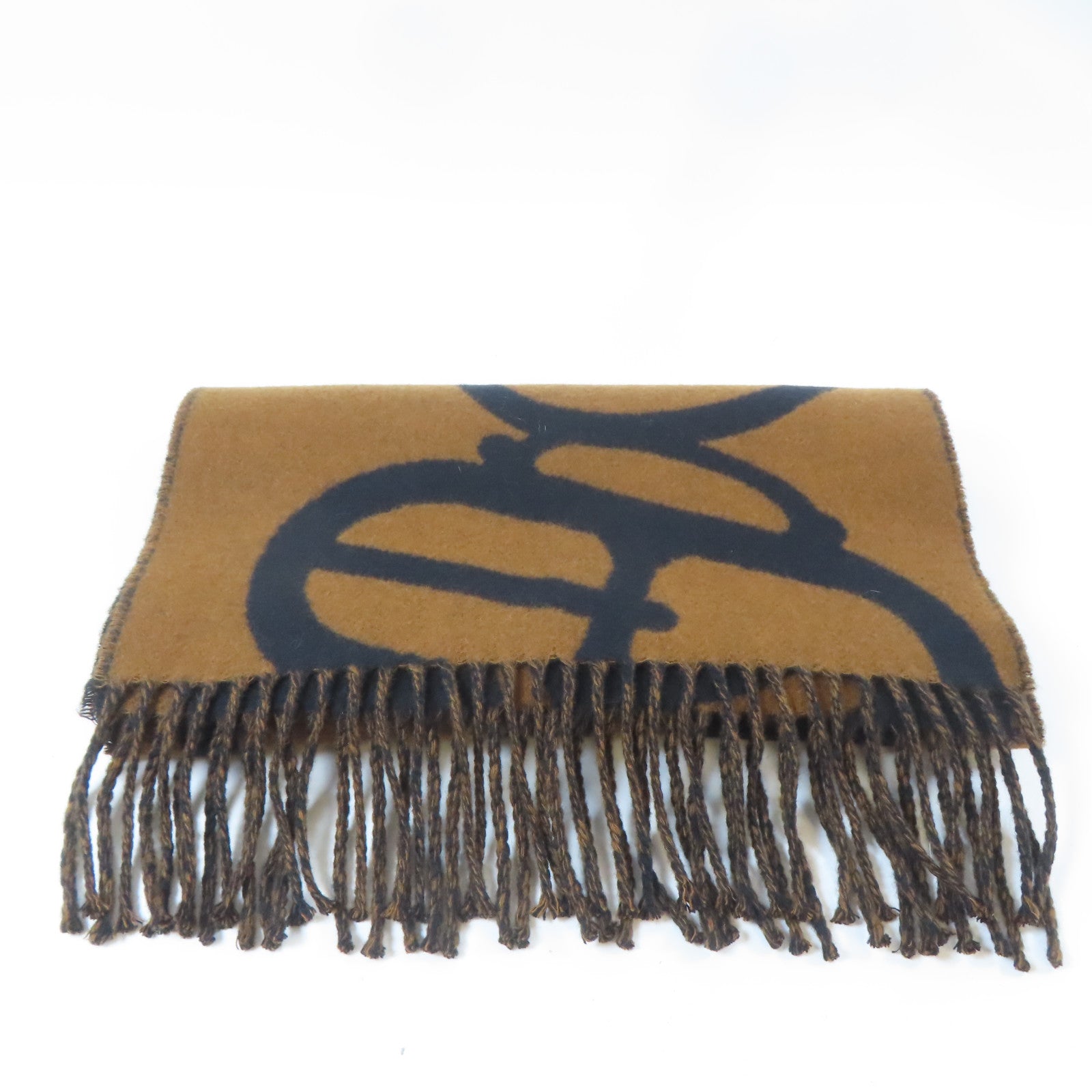HERMES Cashmere Scarf圍巾啡色/黑色