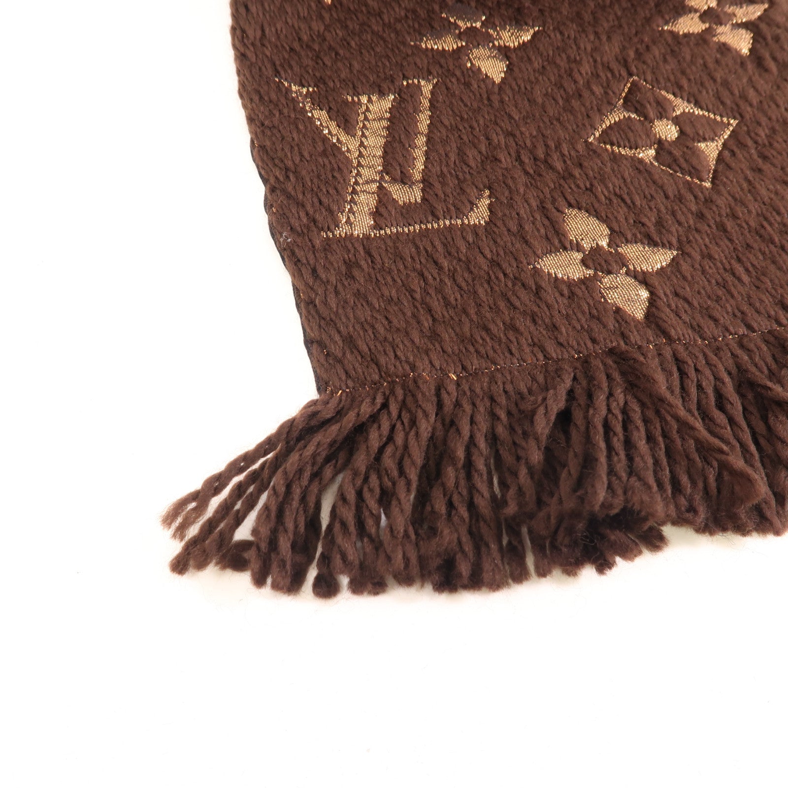 LOUIS VUITTON 羊毛Scarf圍巾啡色