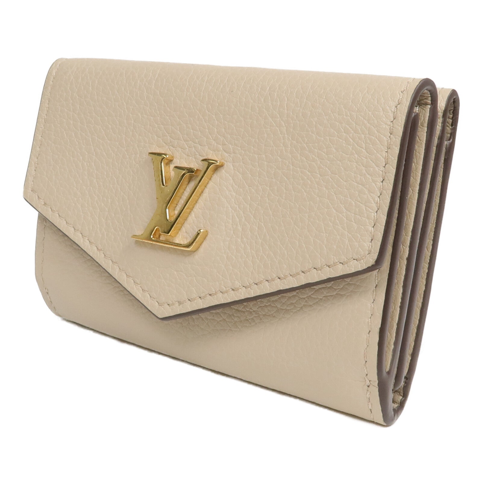 LOUIS VUITTON 牛皮皮革LockMini錢包