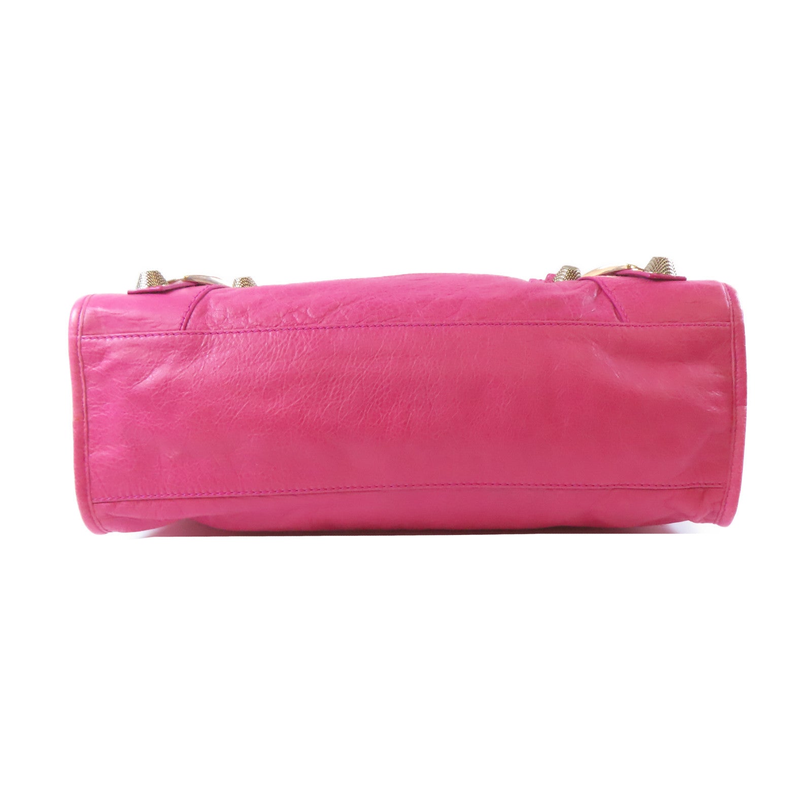 BALENCIAGA 羊皮皮革Classic City金扣手挽肩背兩用袋桃紅色