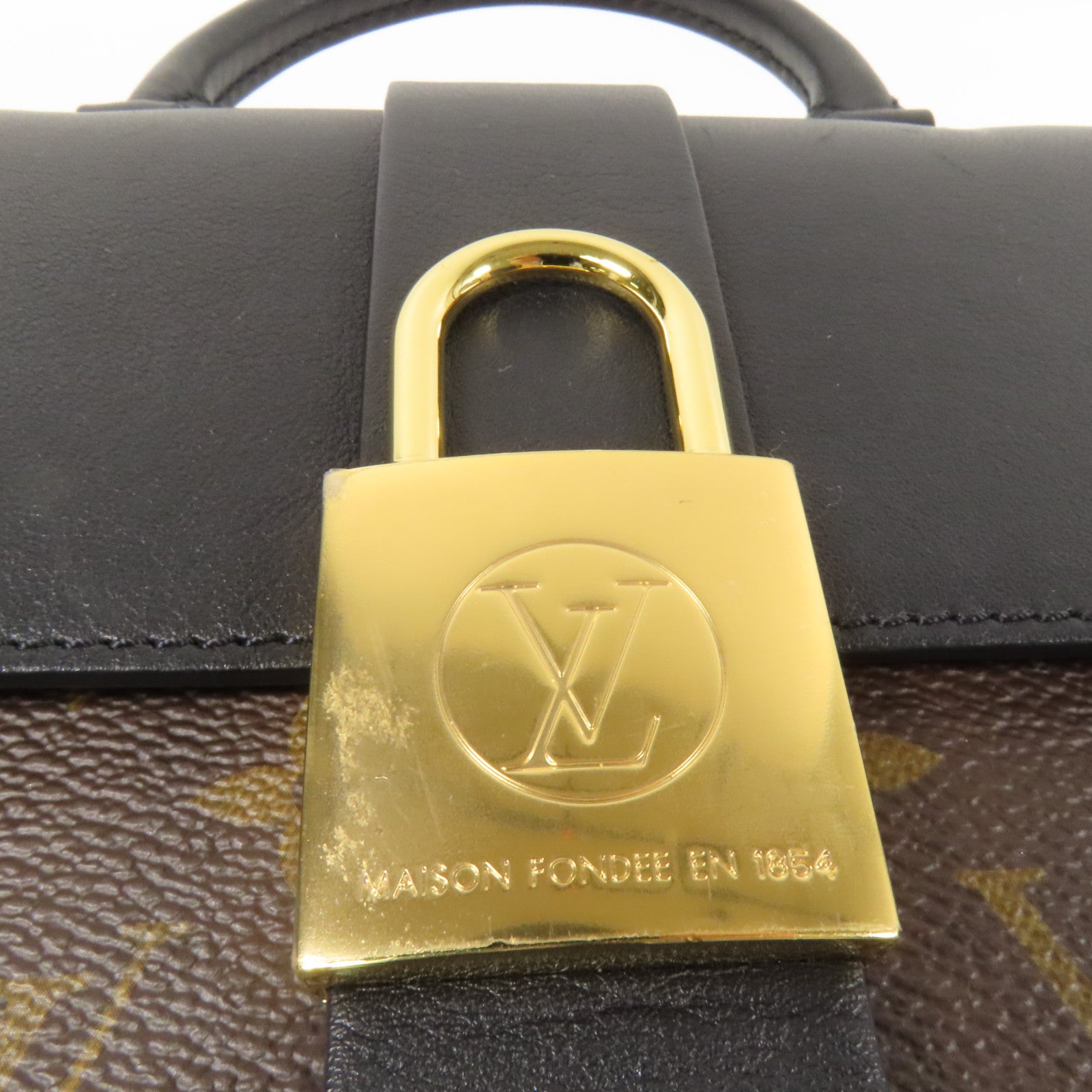 LOUIS VUITTON Monogram Locky BB金扣手挽肩背兩用袋