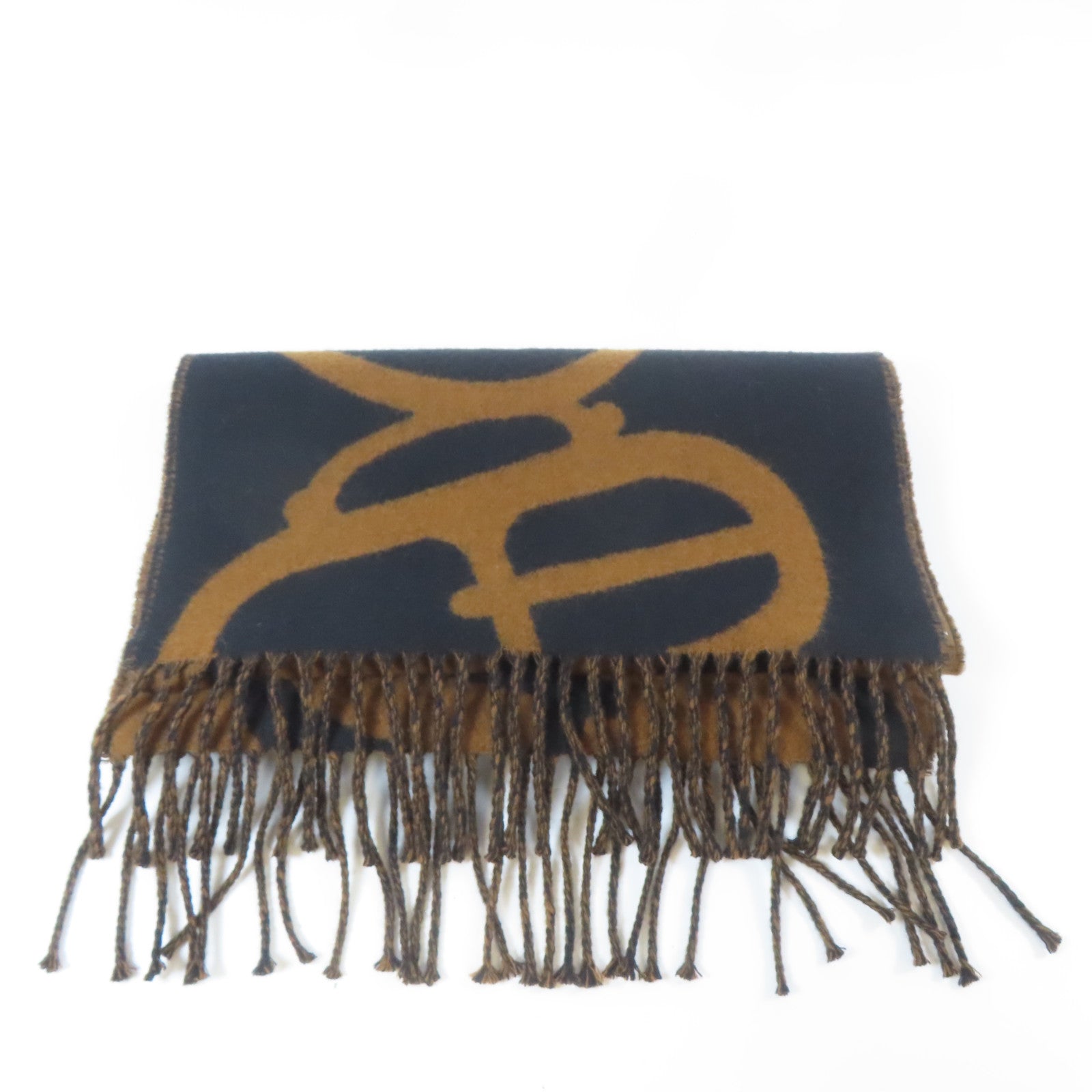 HERMES Cashmere Scarf圍巾啡色/黑色
