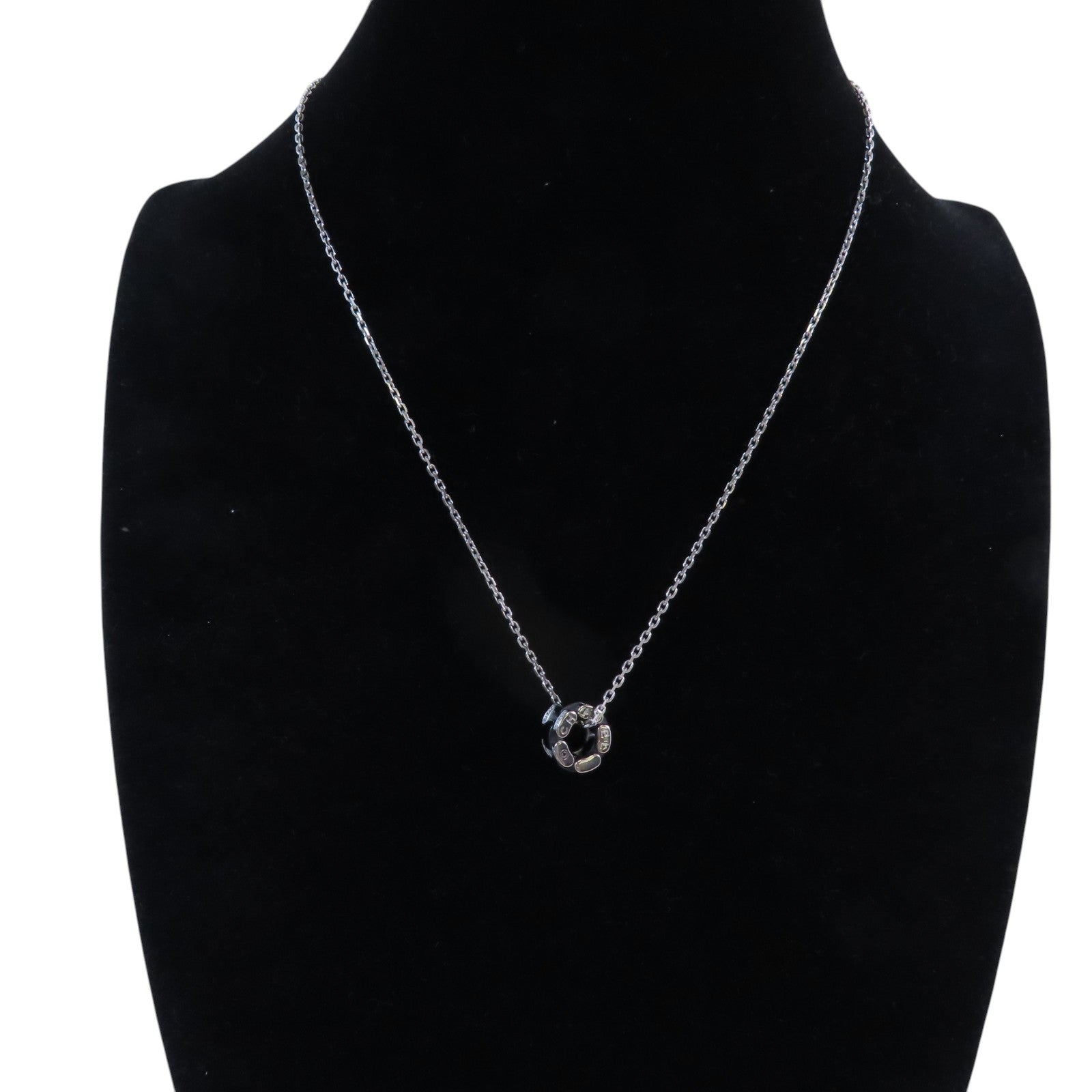 CHANEL 18K白金/陶瓷Ceramics Ultra Diamond Necklace鑽石項鏈