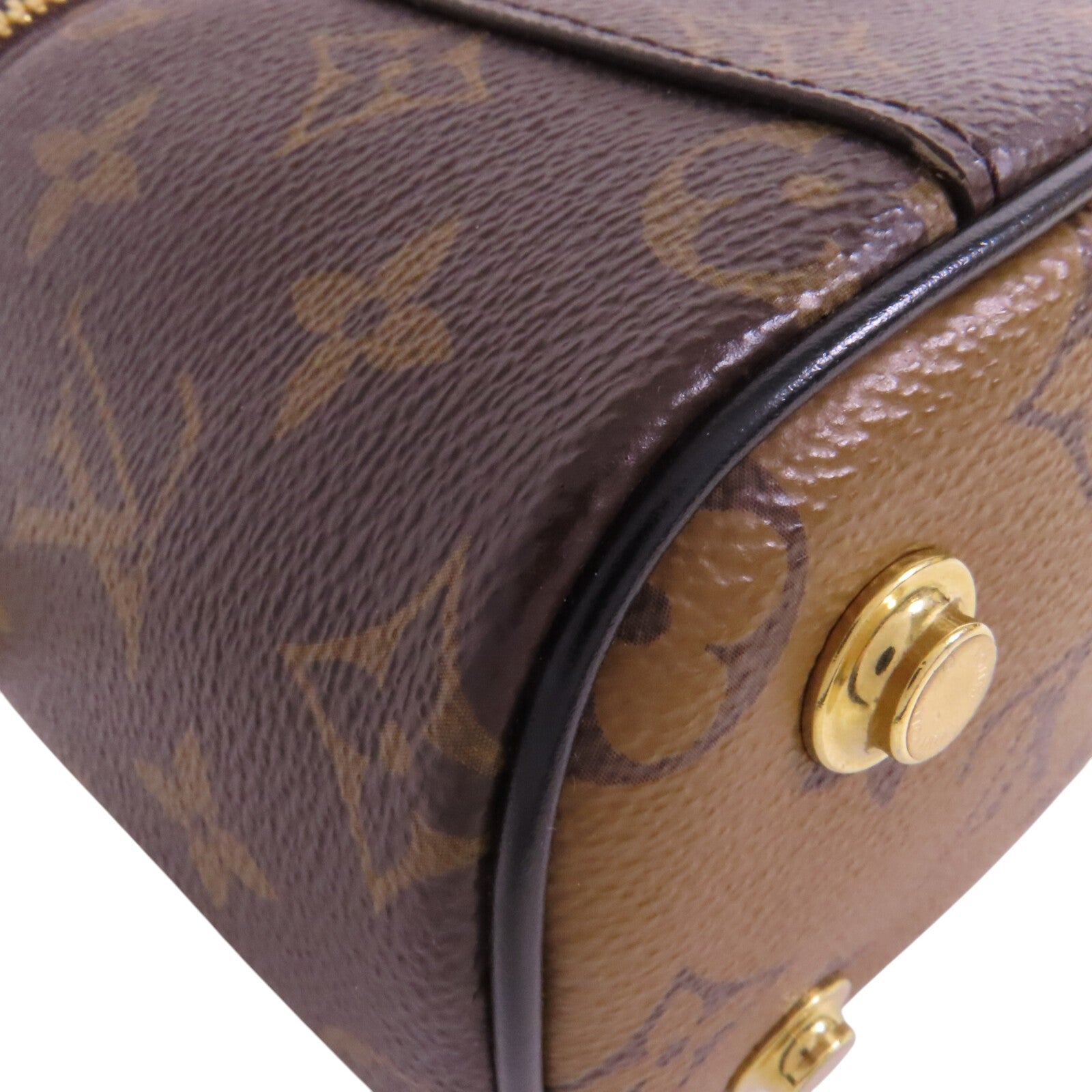 LOUIS VUITTON Monogram Reverse Vanity PM金扣手挽肩背兩用袋