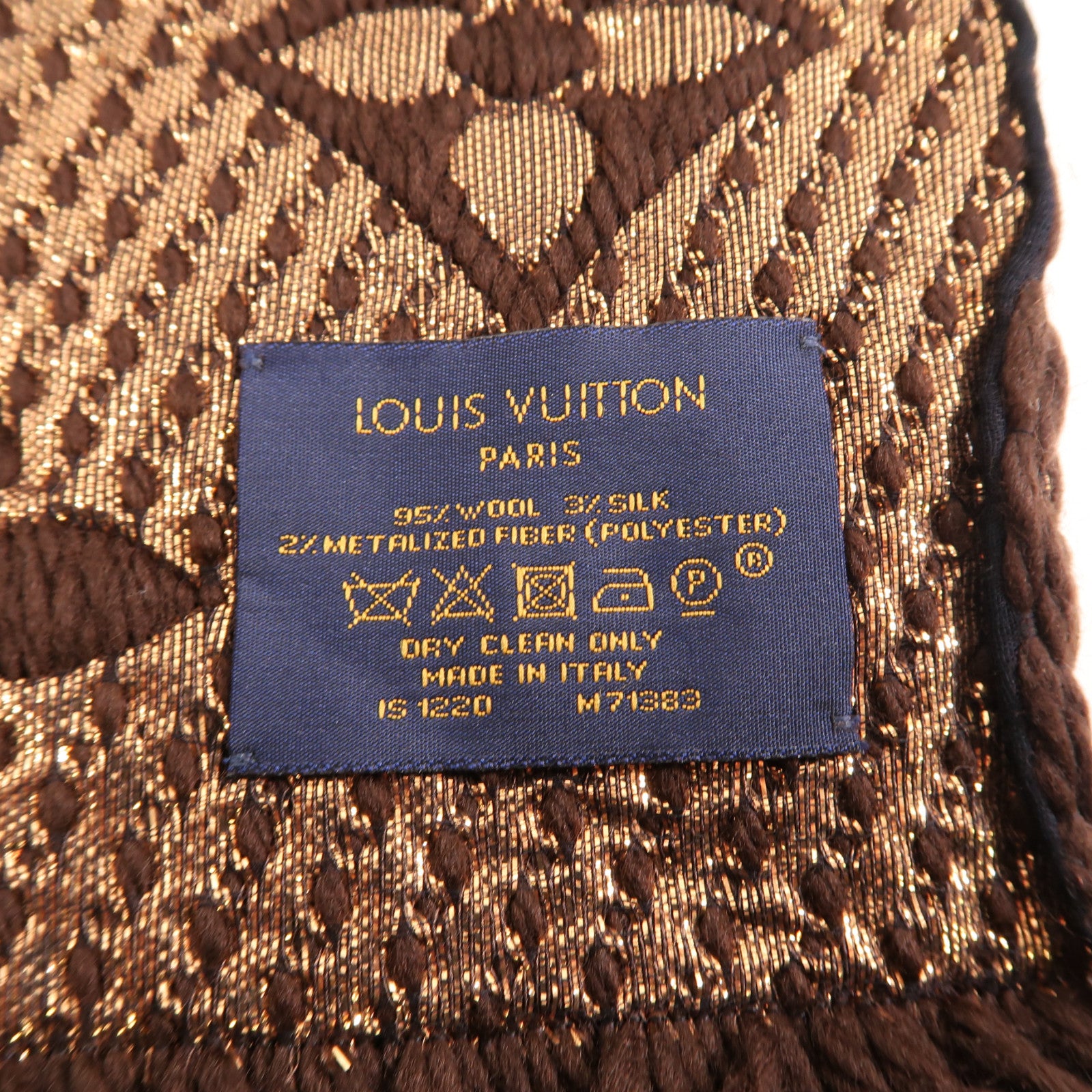 LOUIS VUITTON 羊毛Scarf圍巾啡色
