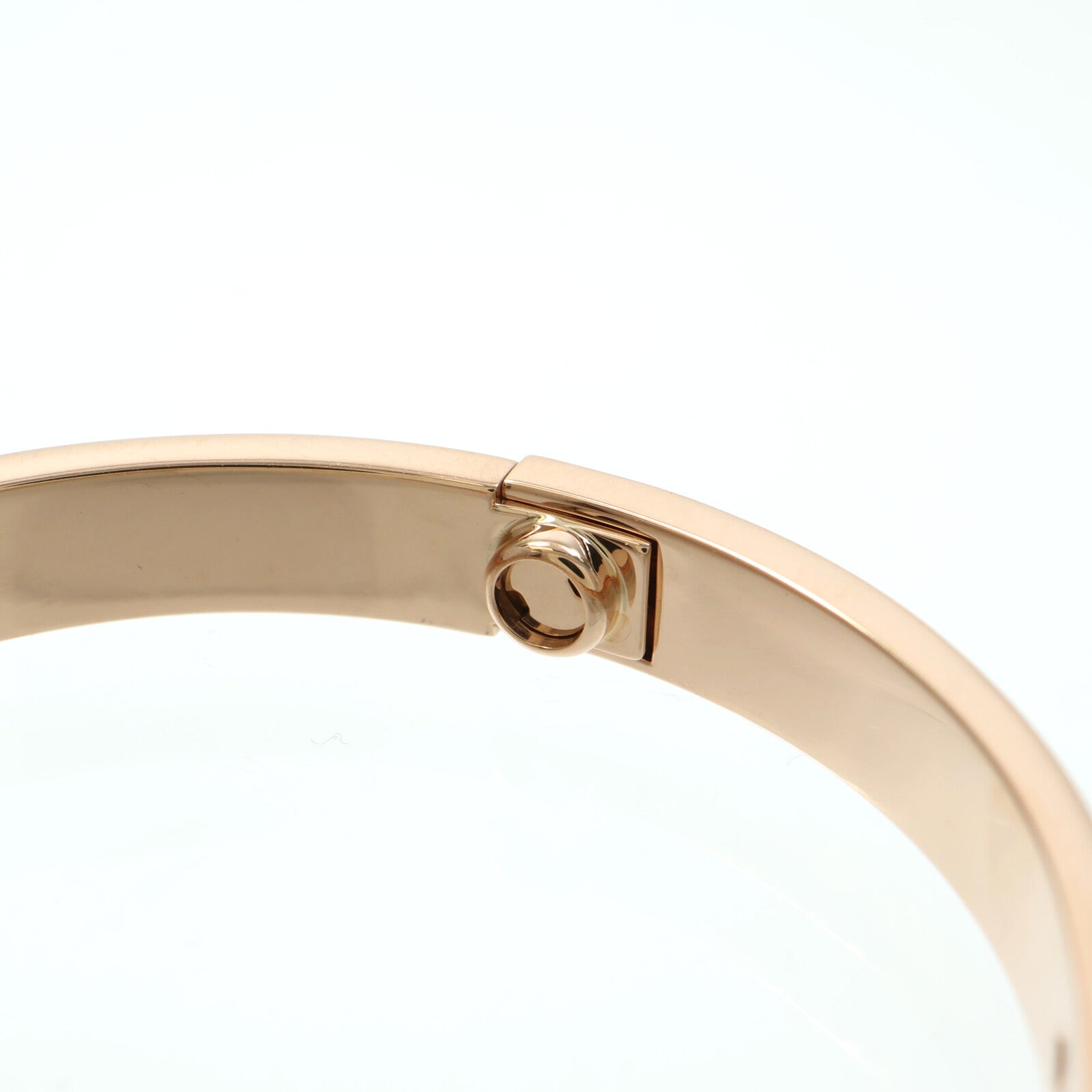 CARTIER 18K玫瑰金Love Bracelet 4 Diamonds鑽石手鐲