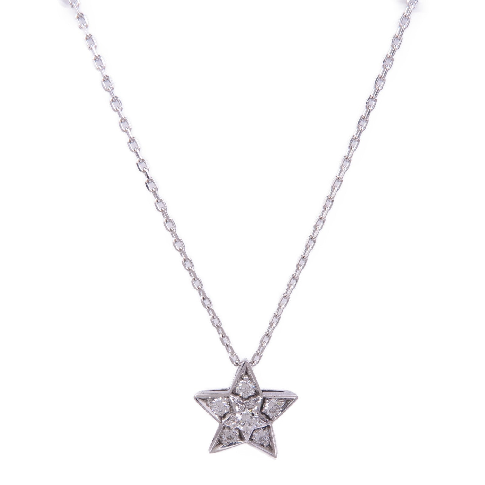 CHANEL 18K白金Diamond Necklace鑽石項鍊