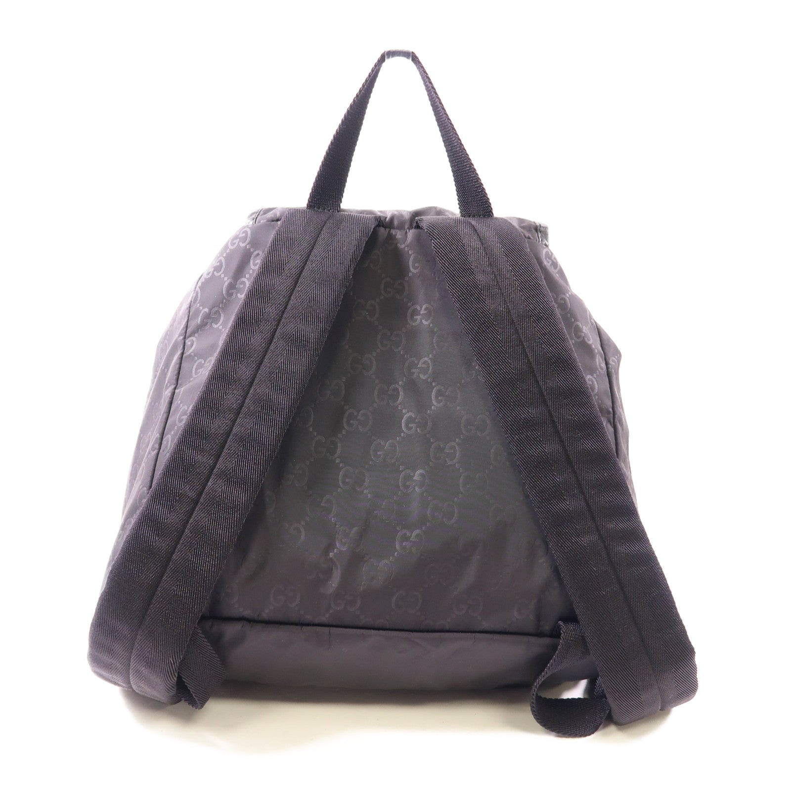 GUCCI 尼龍Backpack銀扣背包