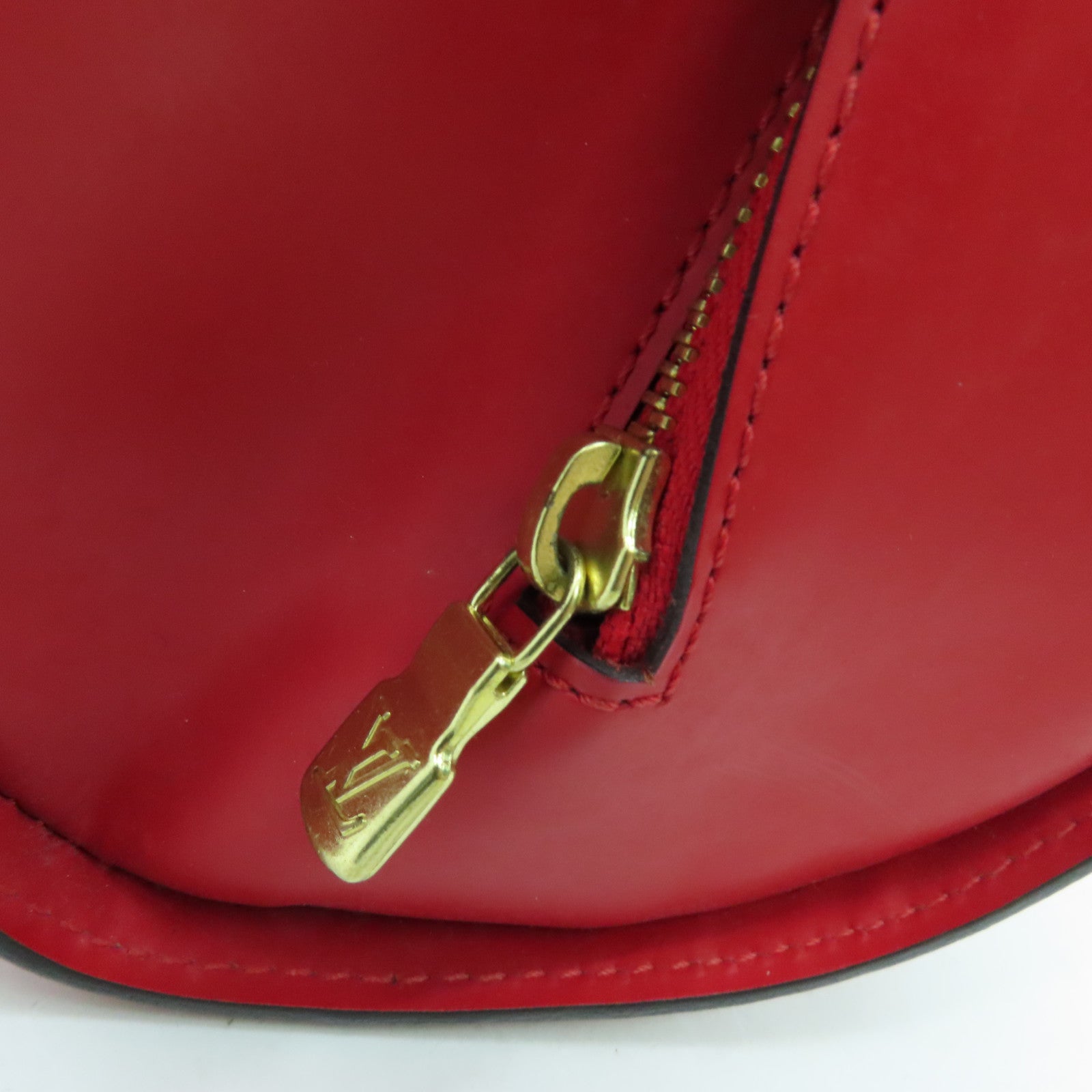 LOUIS VUITTON 【激減優惠】Epi Soufflot金扣手挽袋紅色