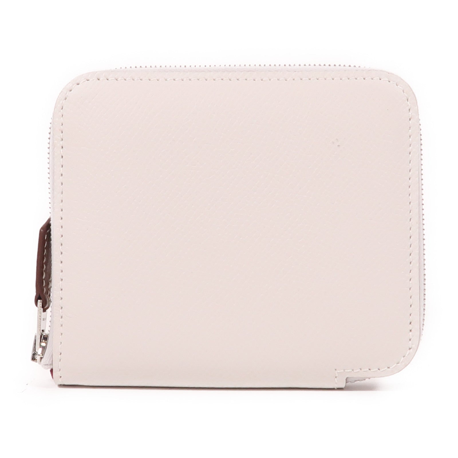 HERMES 【激減優惠】Epsom皮革Silk In Compact Wallet銀扣錢包