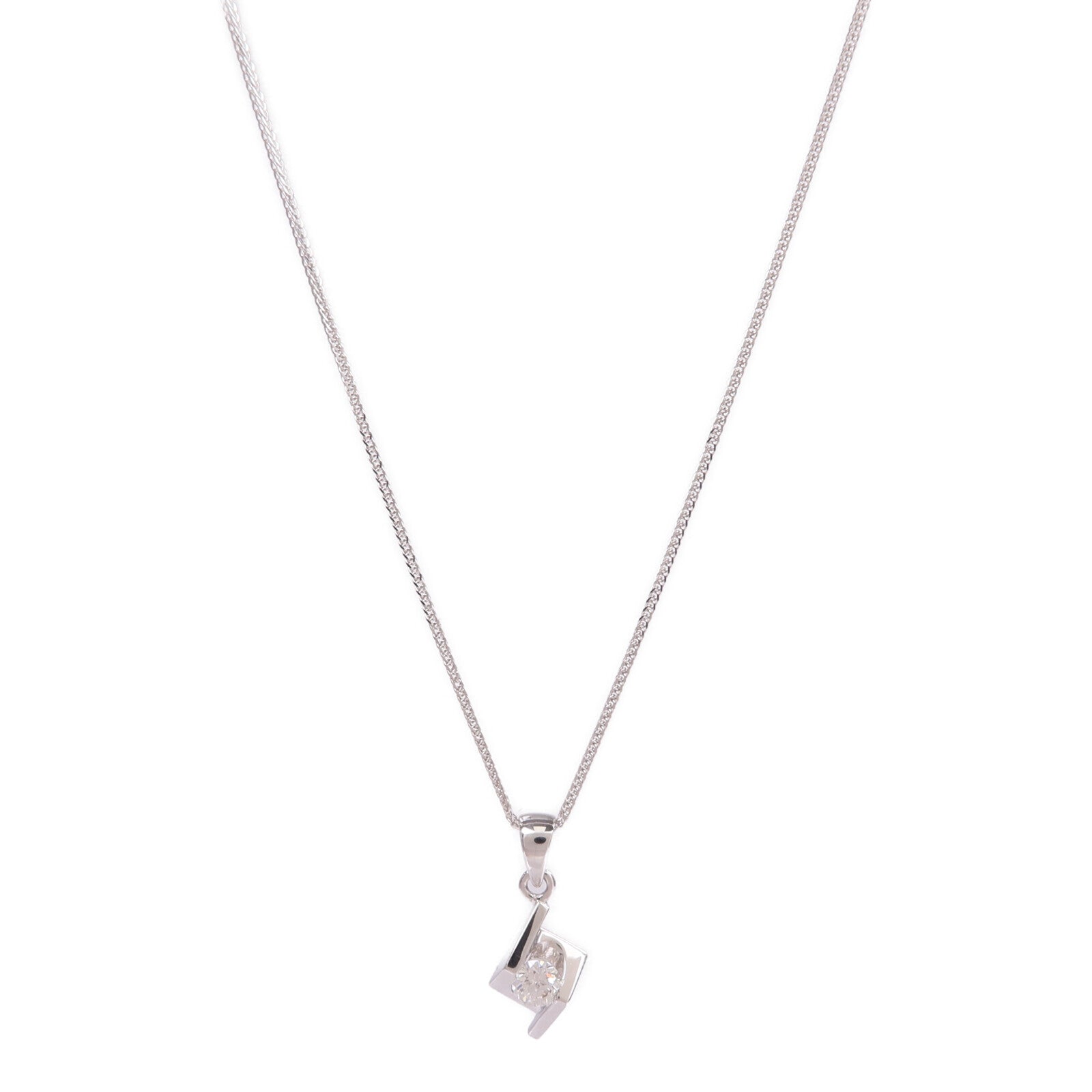 JEWELRY 18K白金Diamond Necklace鑽石項鍊
