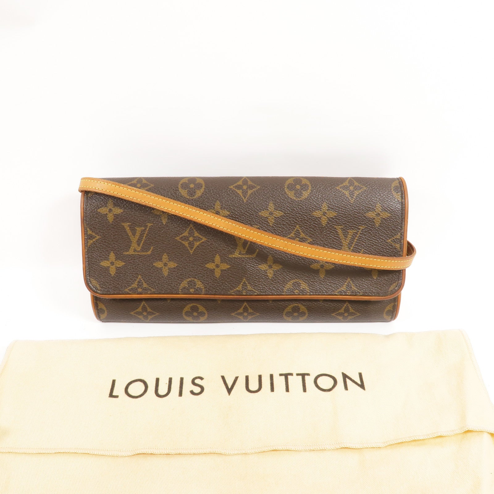 LOUIS VUITTON Monogram Pochette Twin GM肩背袋