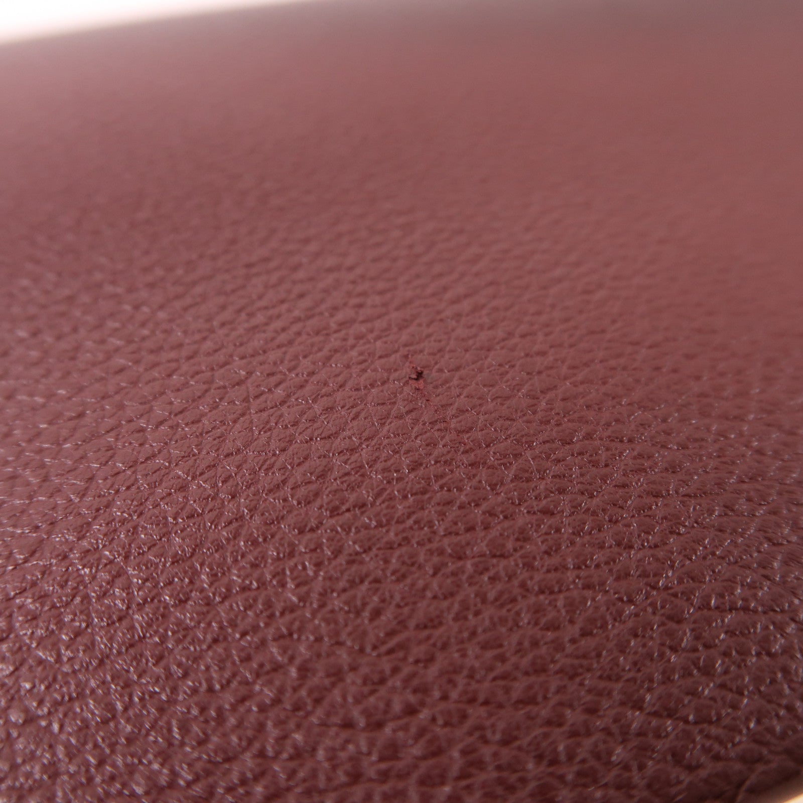 HERMES Evercolor皮革Roulis 23銀扣肩背袋Bordeaux