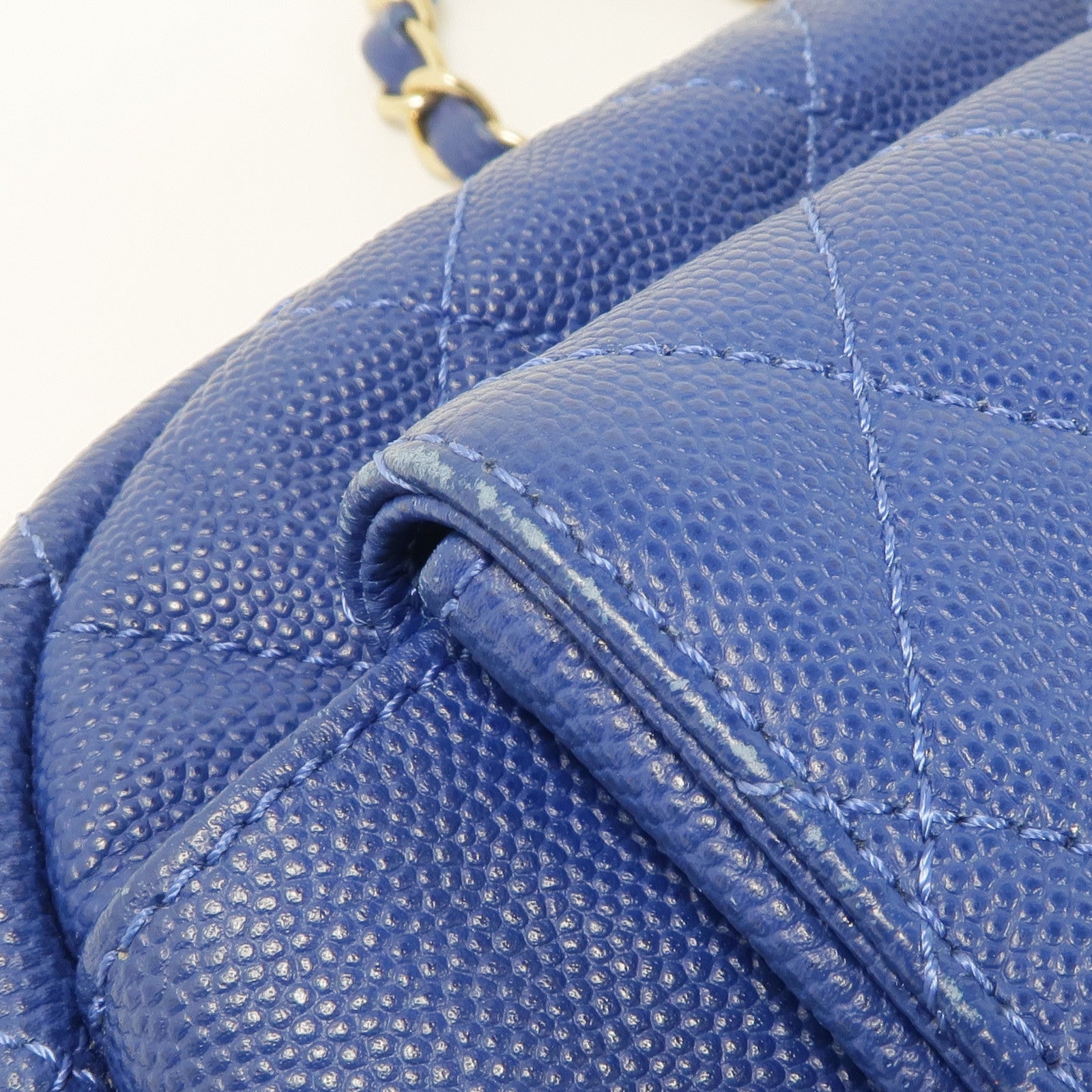 CHANEL 牛皮皮革Chain Shoulder Bag金扣鏈帶肩背袋
