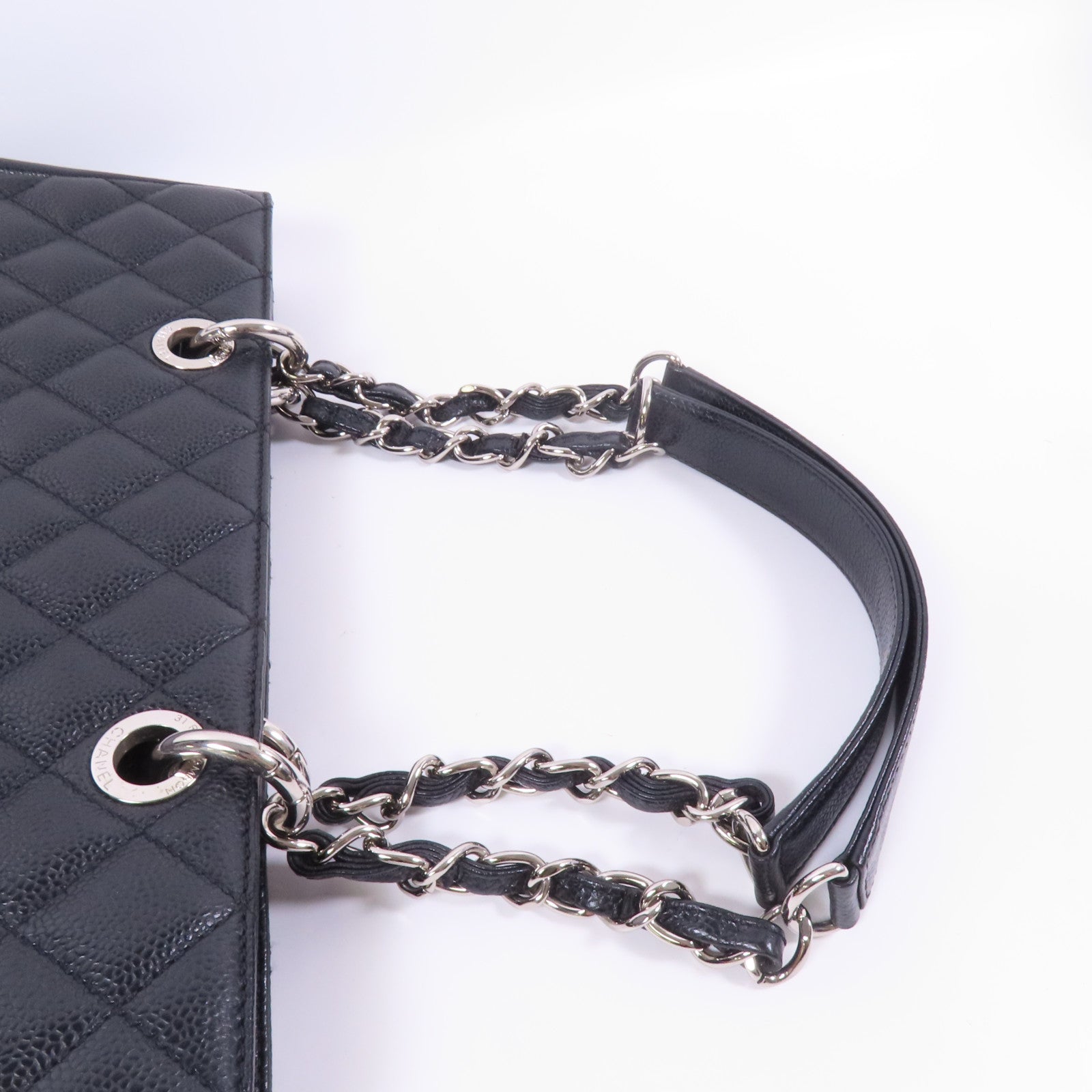 CHANEL GST Grand Shopping Tote Bag鏈帶肩背袋