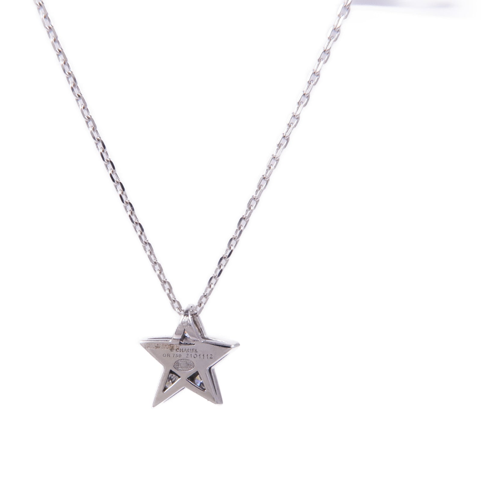 CHANEL 18K白金Diamond Necklace鑽石項鍊