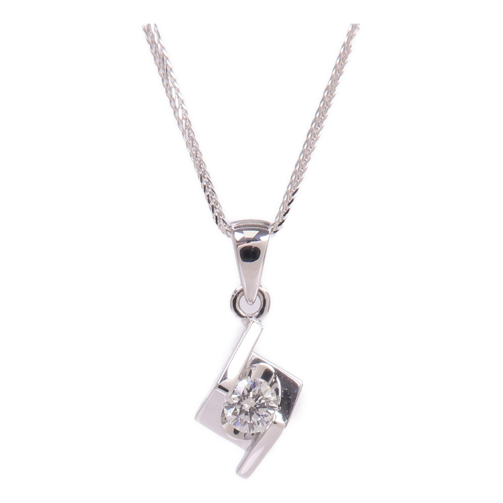 JEWELRY 18K白金Diamond Necklace鑽石項鍊
