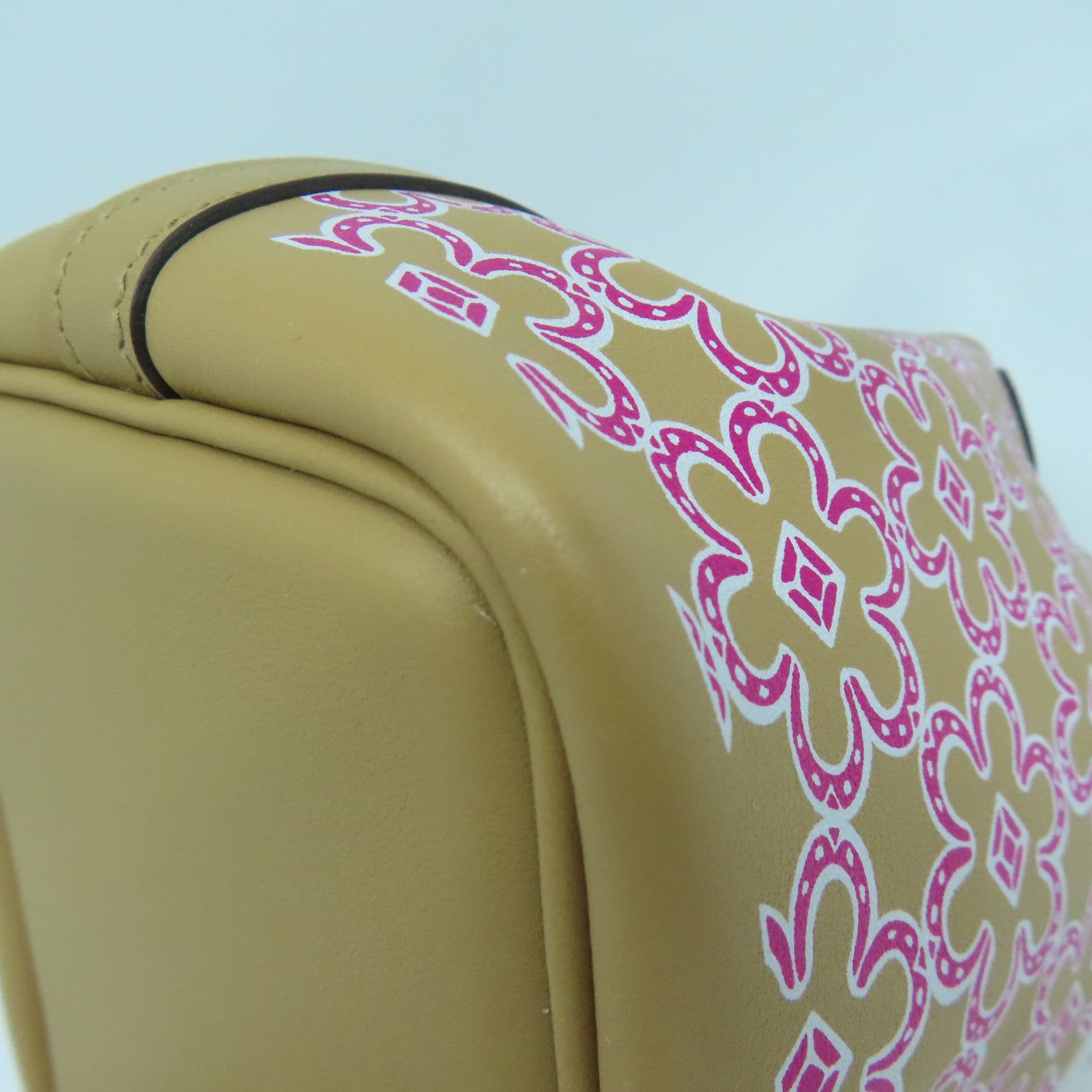 HERMES 【激減優惠】Swift皮革Picotin Lock Micro Lucky Daisy銀扣手挽袋米色