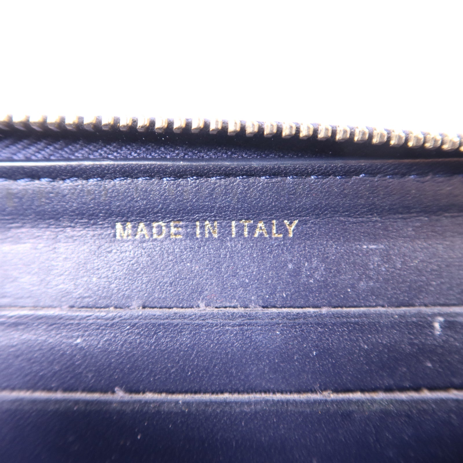 CHANEL 牛皮皮革Zipper Wallet金扣錢包