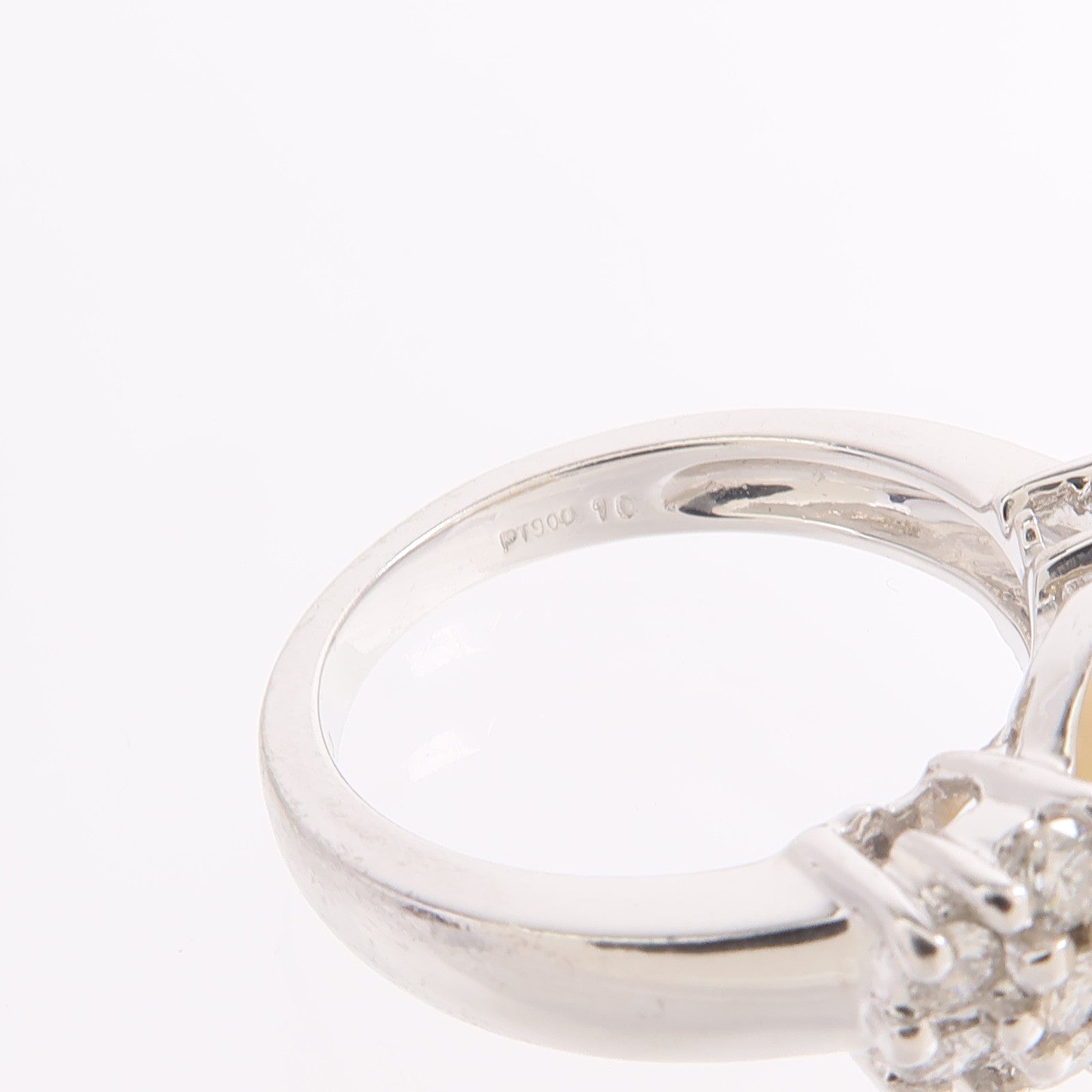 JEWELRY PT900鉑金Pearl Diamond Ring珍珠/鑽石戒指