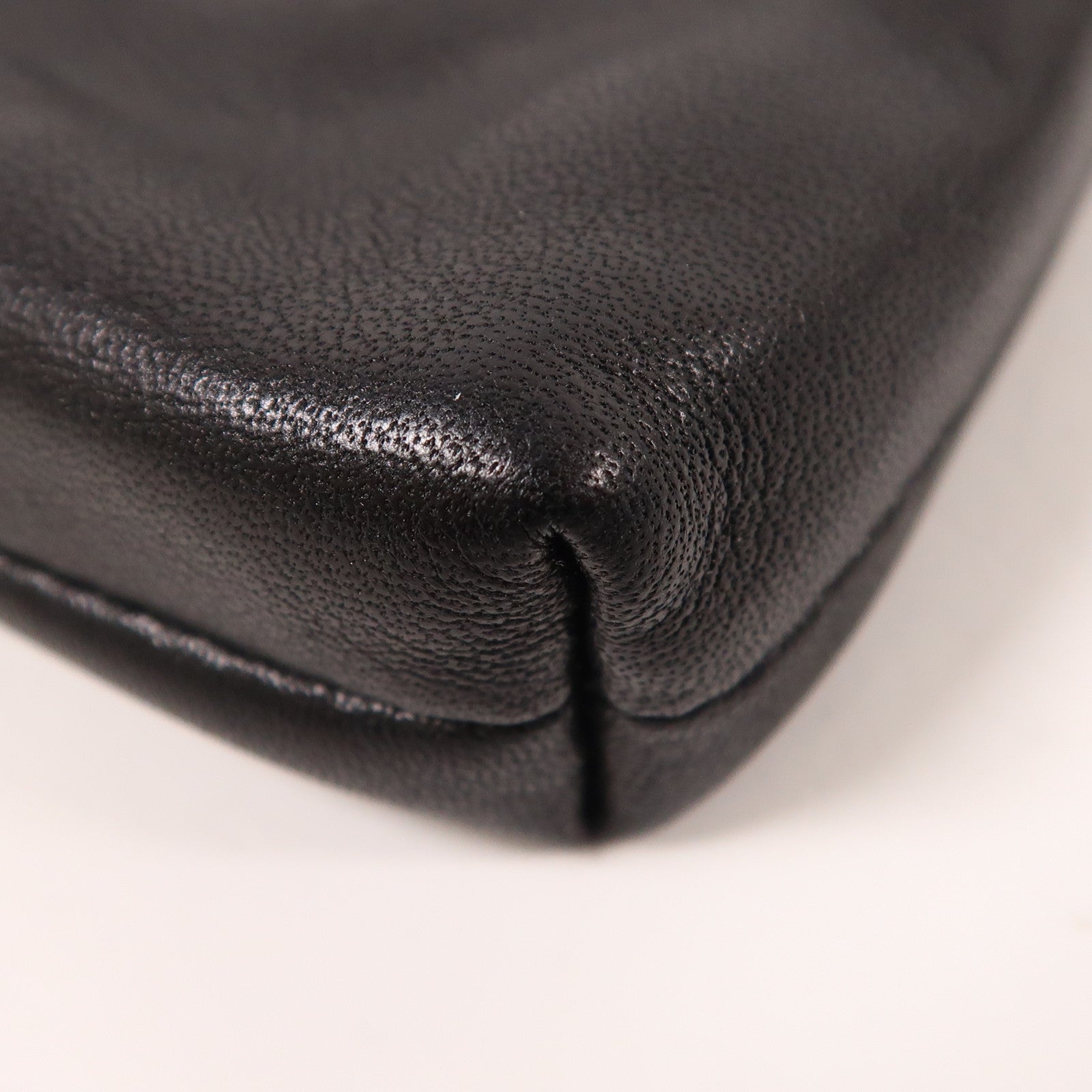 COACH 【激減優惠】牛皮皮革Clutch Bag銀扣手拿包