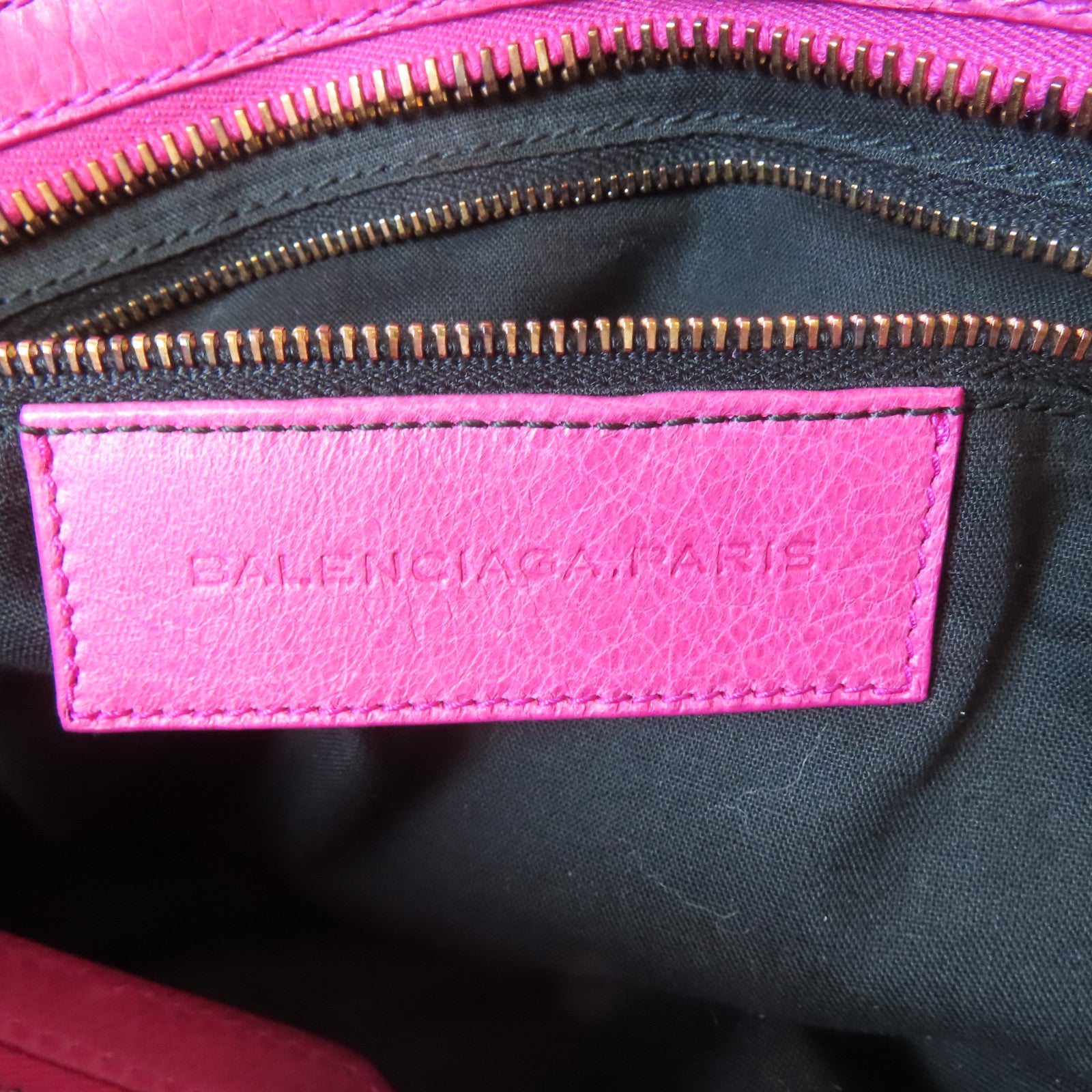 BALENCIAGA 羊皮皮革Classic City金扣手挽肩背兩用袋桃紅色