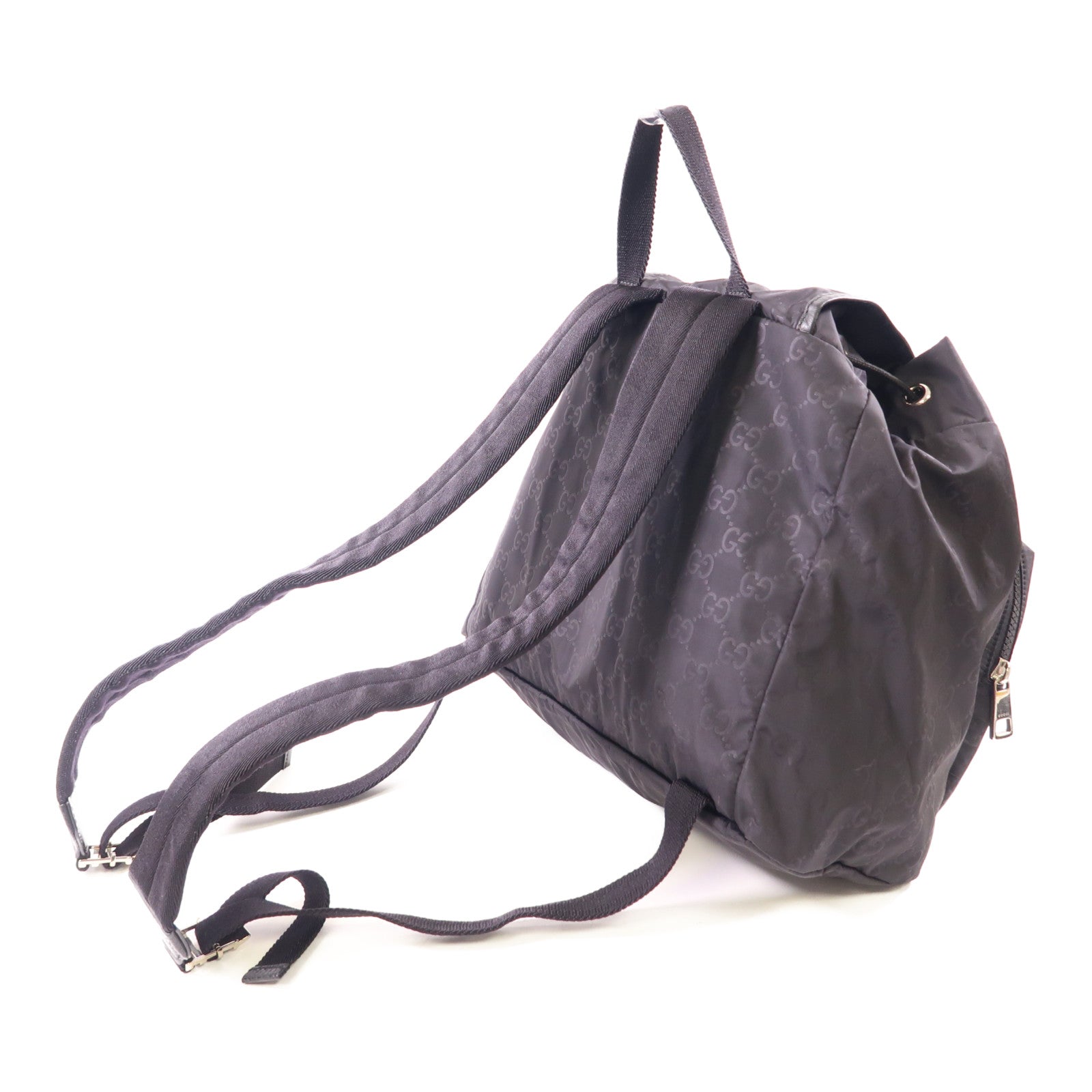 GUCCI 尼龍Backpack銀扣背包