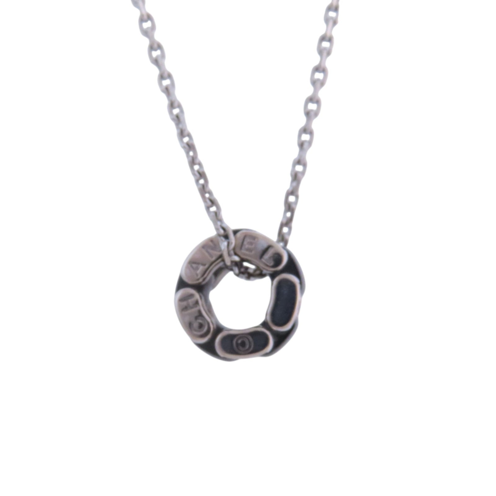 CHANEL 18K白金/陶瓷Ceramics Ultra Diamond Necklace鑽石項鏈