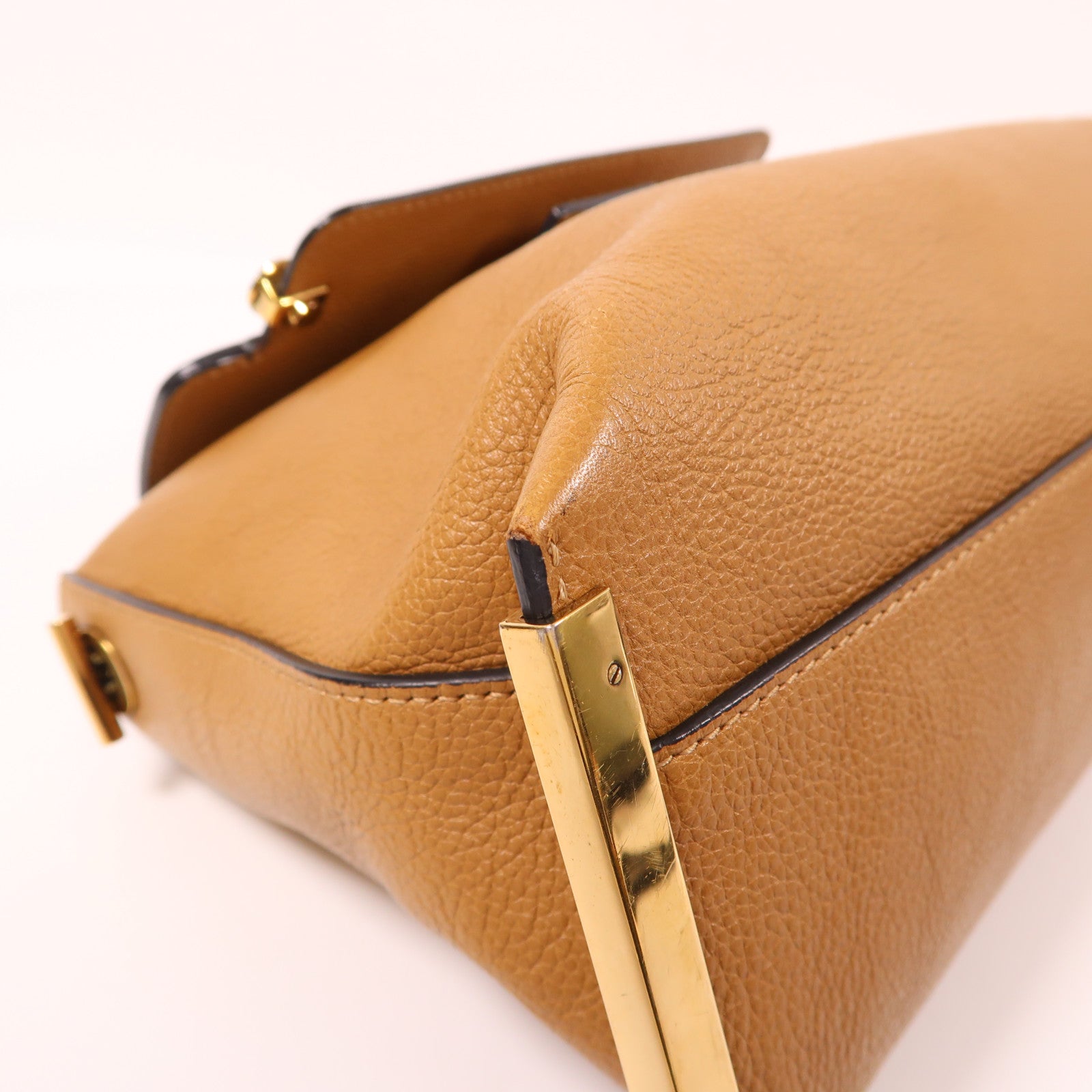 Chloe 牛皮皮革Shoulder Bag金扣手挽肩背兩用袋