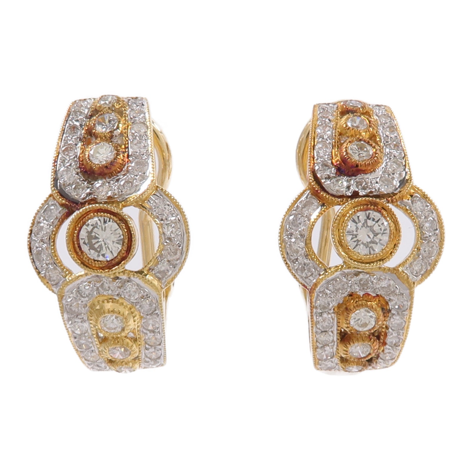 JEWELRY 18K黃金/白金Diamond Earrings鑽石耳環