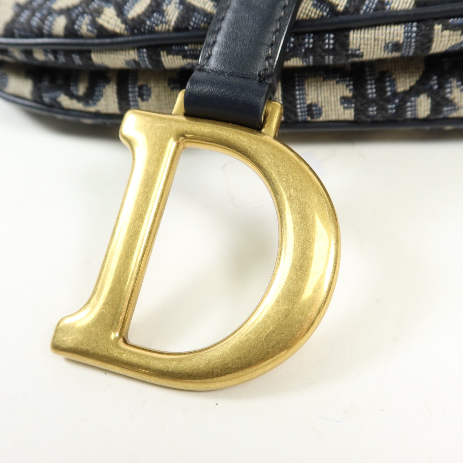 Dior 帆布Saddle金扣手挽肩背兩用袋