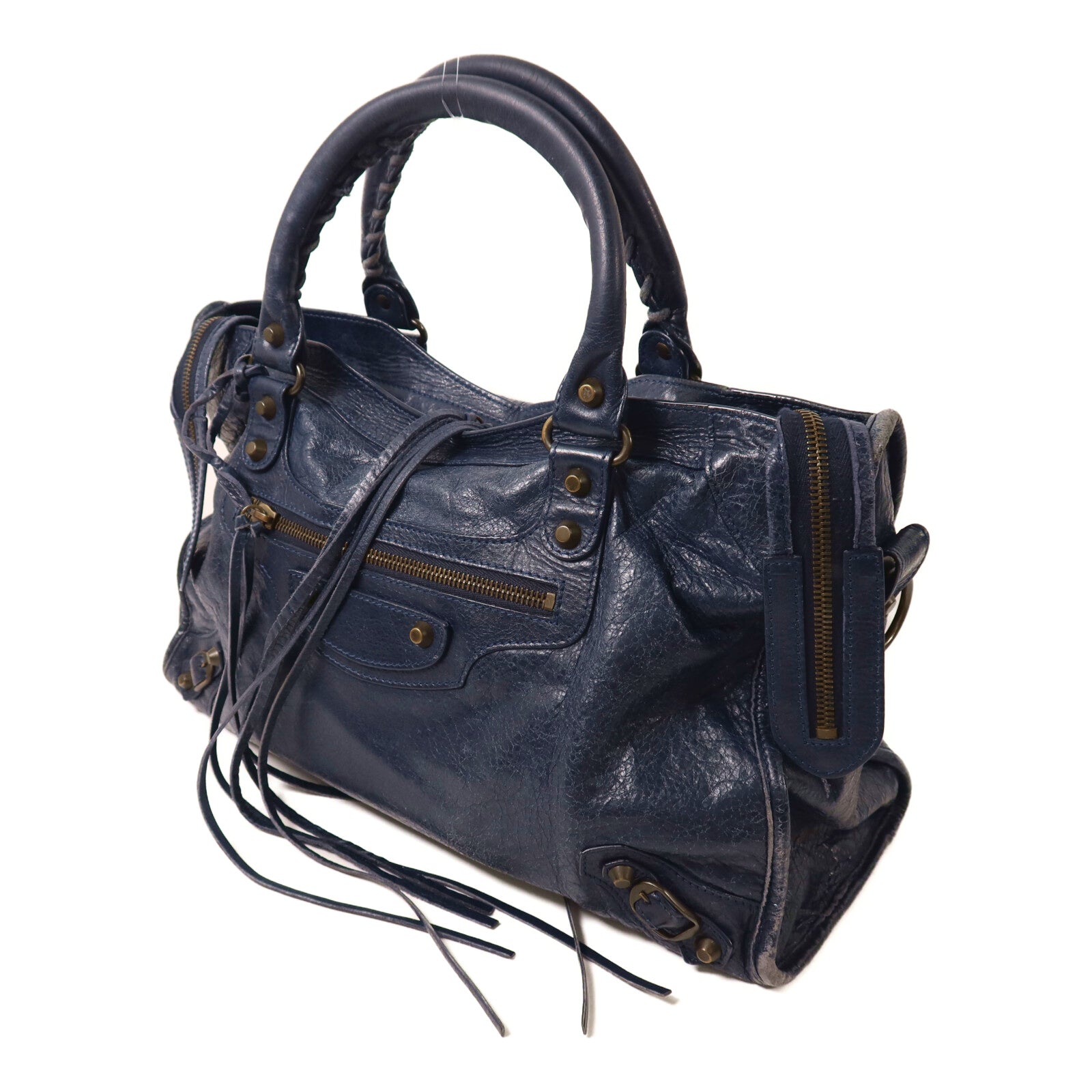 BALENCIAGA 牛皮皮革City手挽肩背兩用袋