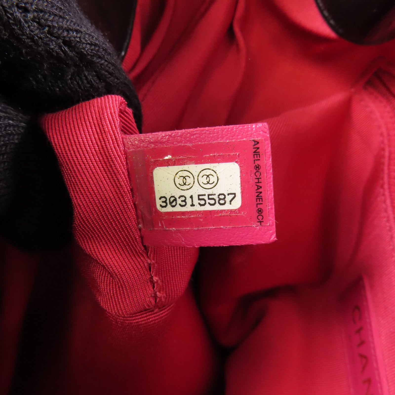 CHANEL 【激減優惠】漆皮皮革Drawstring Bag金扣鏈帶肩背袋