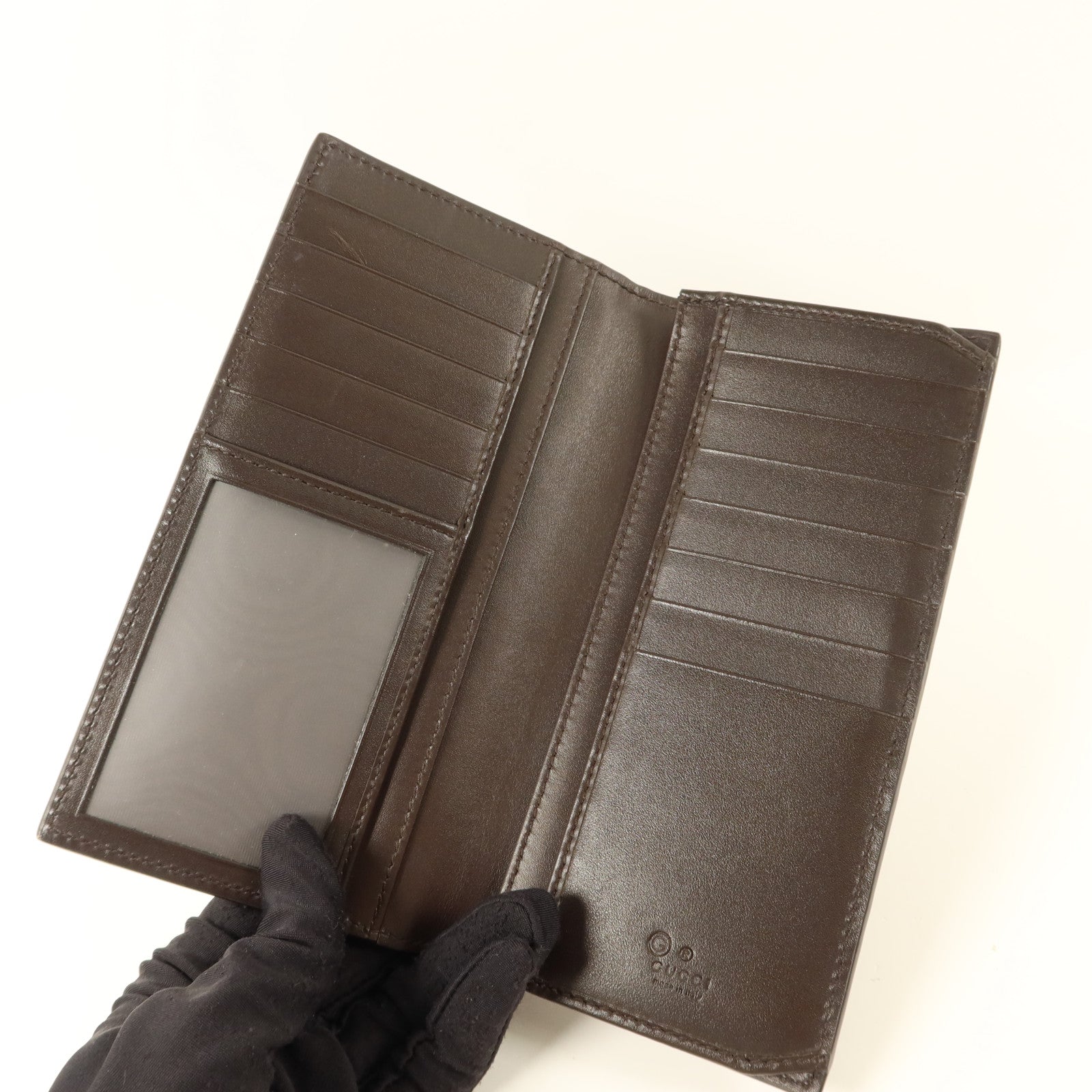 GUCCI 牛皮皮革Long Bifold Wallet長錢包