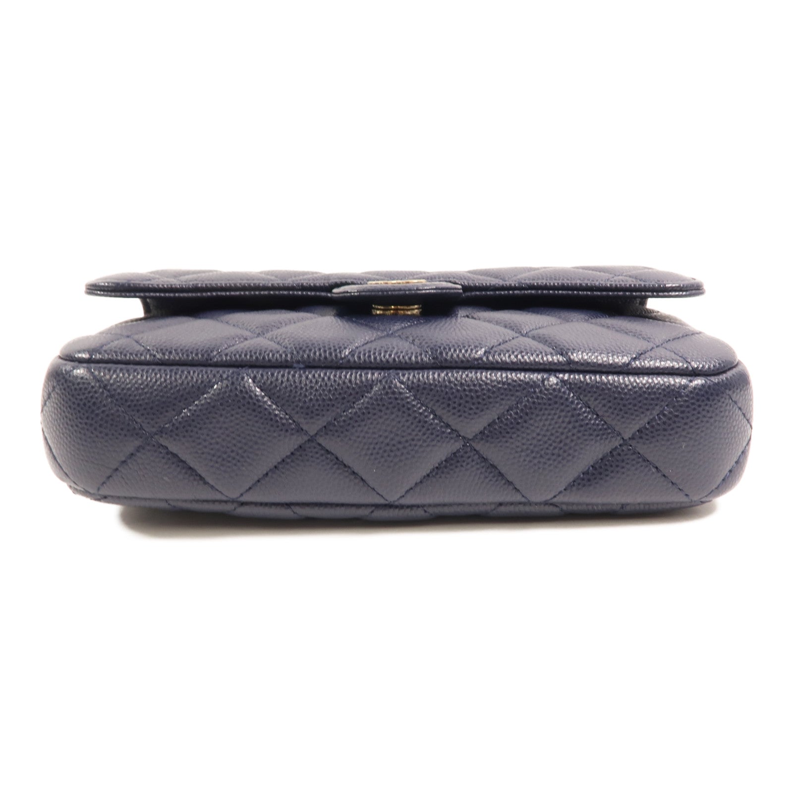 CHANEL 牛皮皮革Phone Bag鏈帶肩背袋