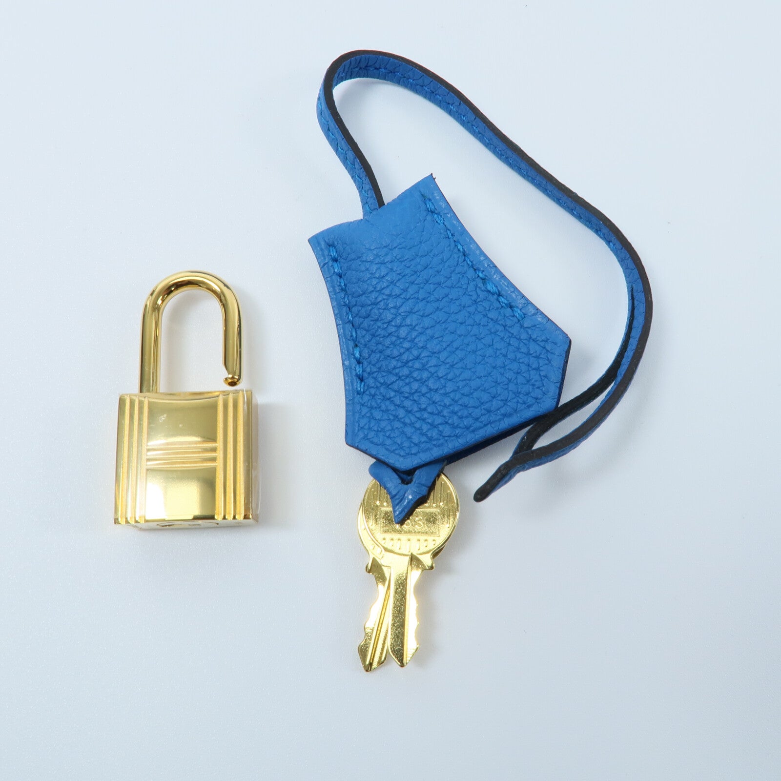 HERMES Togo皮革Kelly 28手挽肩背兩用袋Bleu Zanzibar