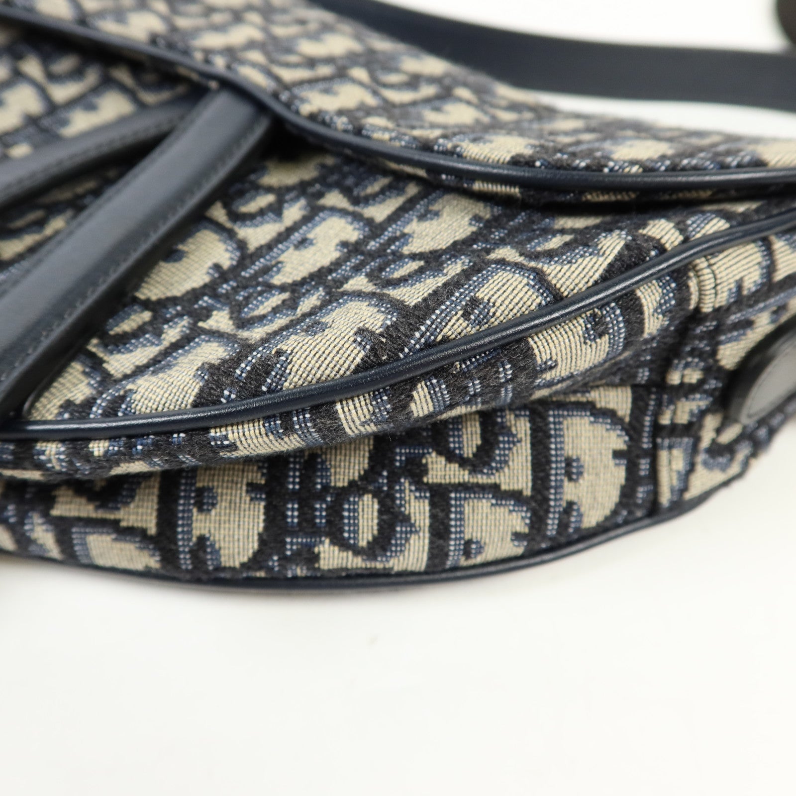 Dior 帆布Saddle金扣手挽肩背兩用袋