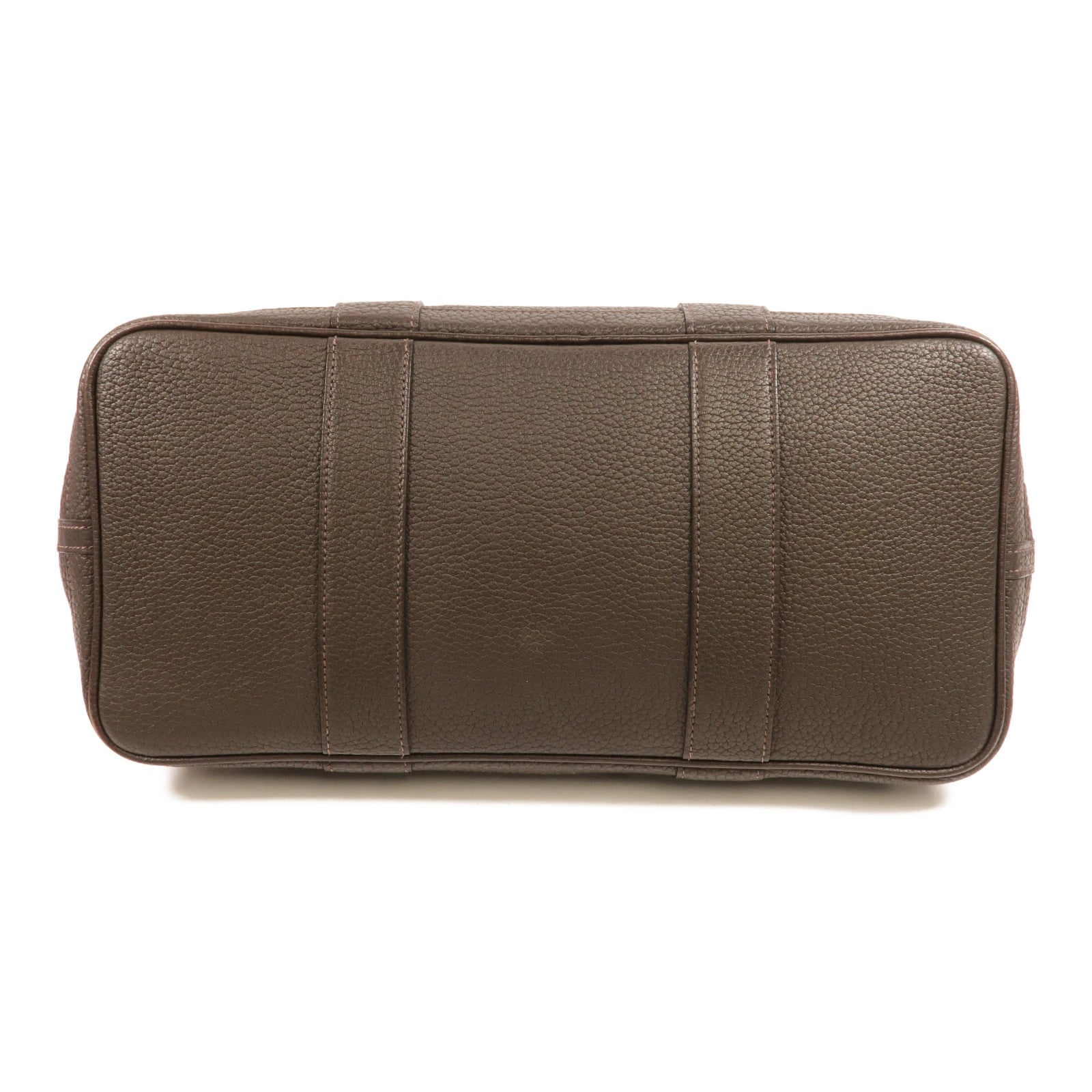 HERMES Negonda皮革Garden Party PM手挽袋Chocolate