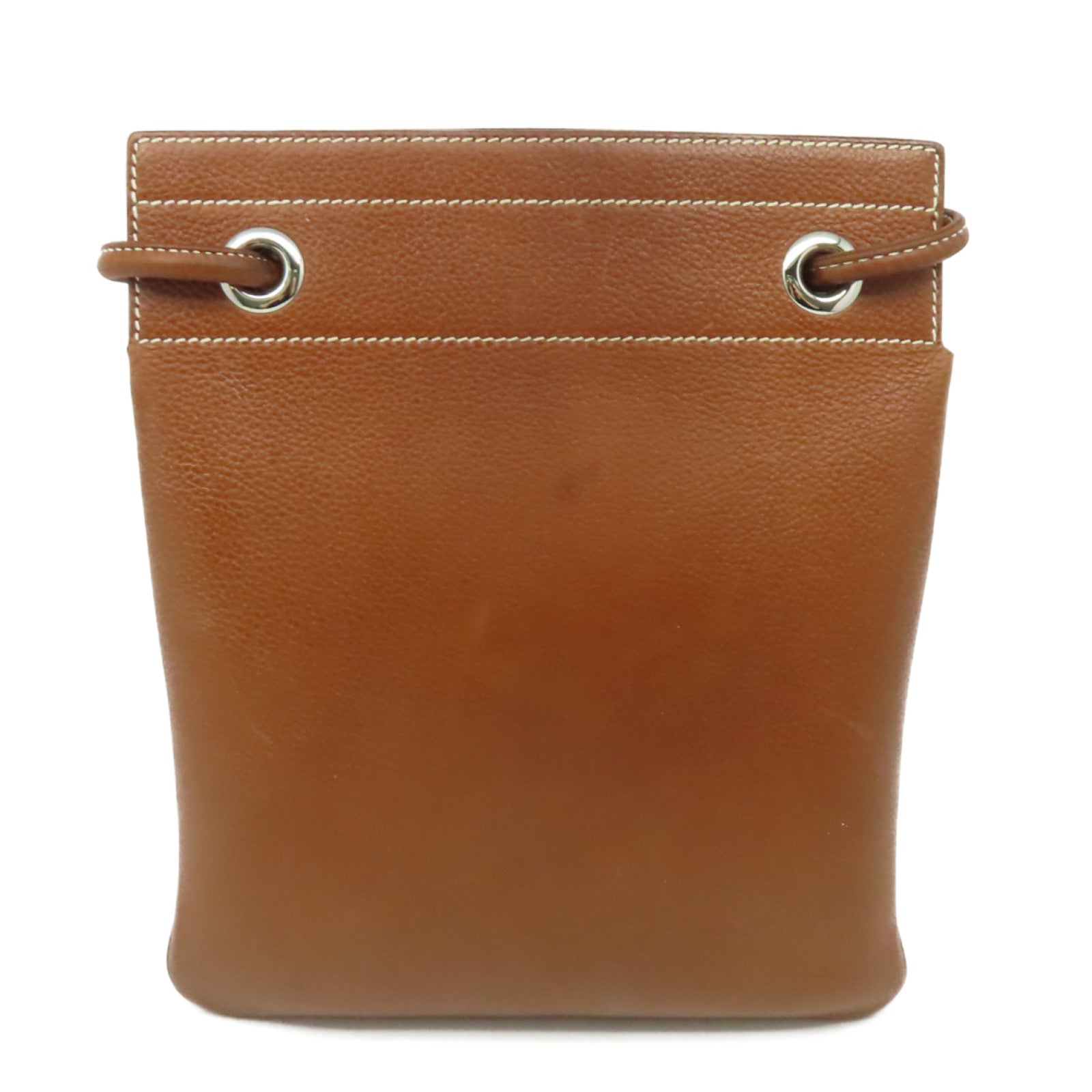 HERMES 【激減優惠】Barenia Faubourg皮革Aline Shoulder Bag肩背袋啡色