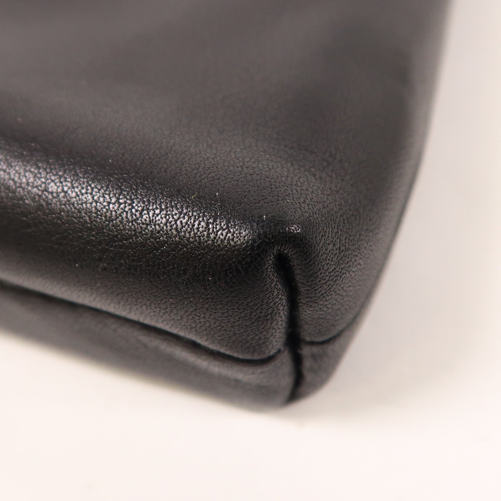 COACH 【激減優惠】牛皮皮革Clutch Bag銀扣手拿包