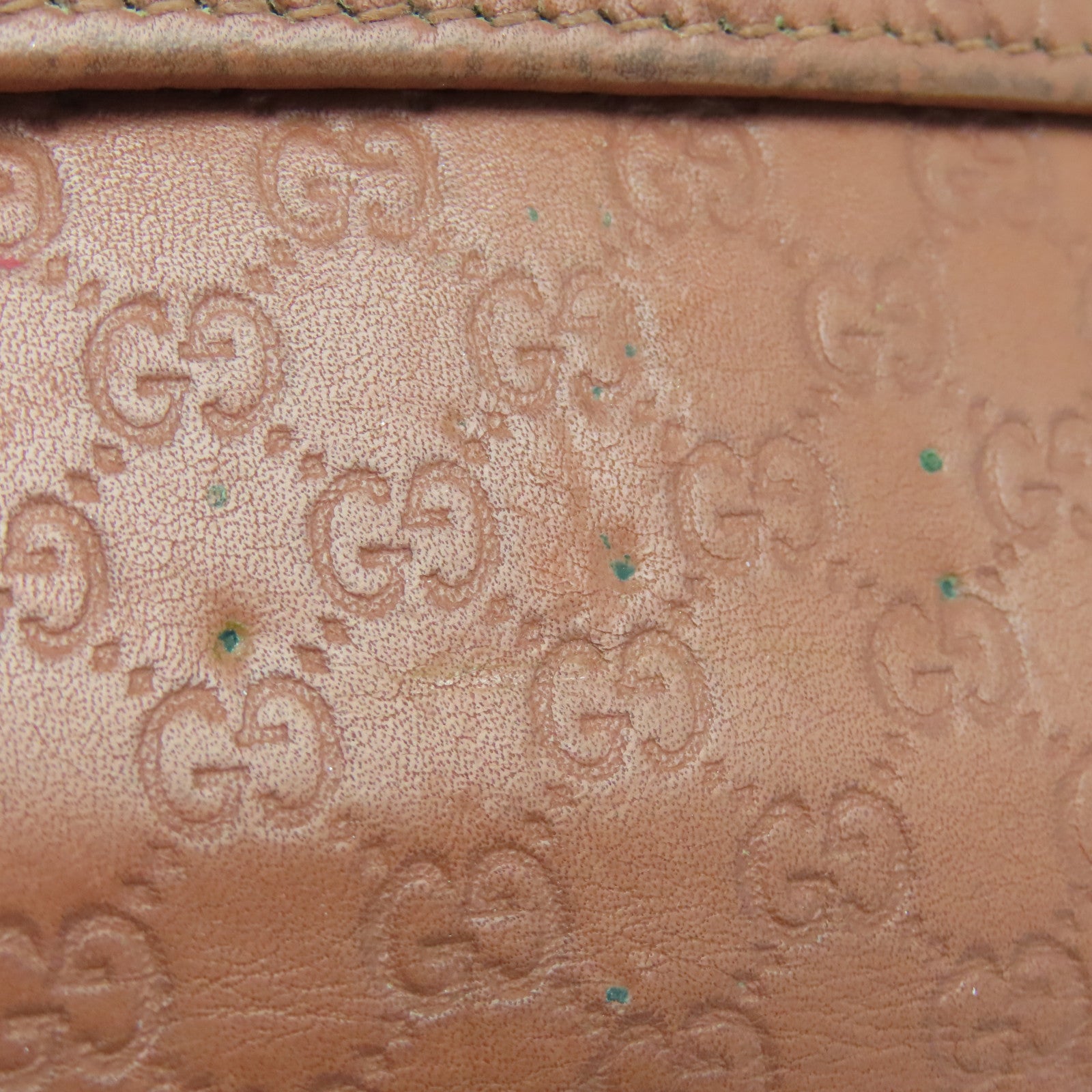 GUCCI 牛皮皮革Long Wallet金扣长钱包啡色