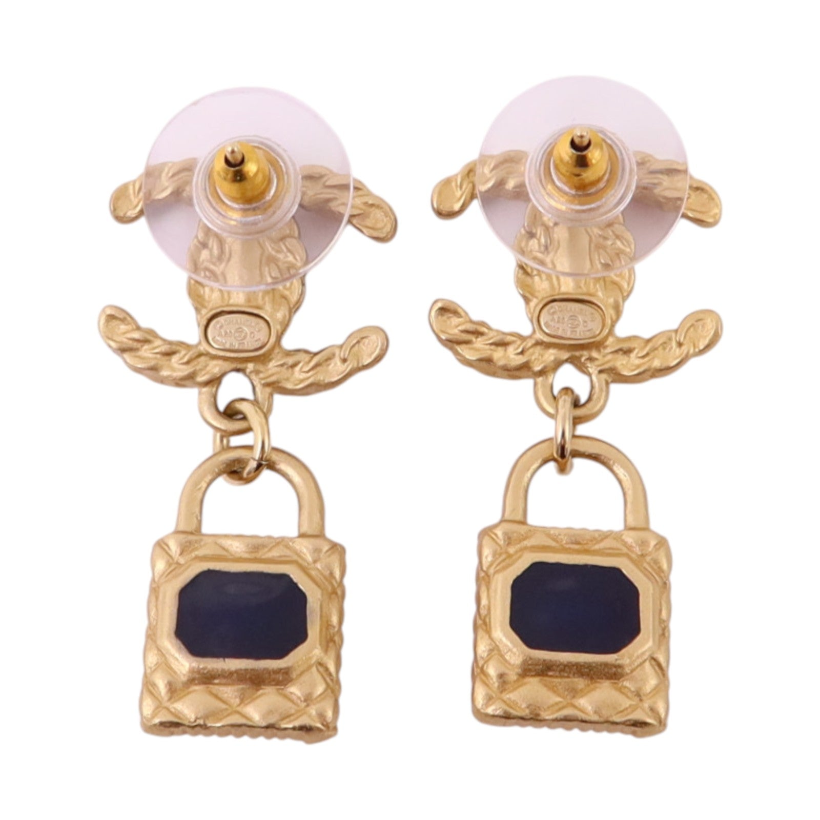 CHANEL 金屬/水鑽/PVC Earrings耳環