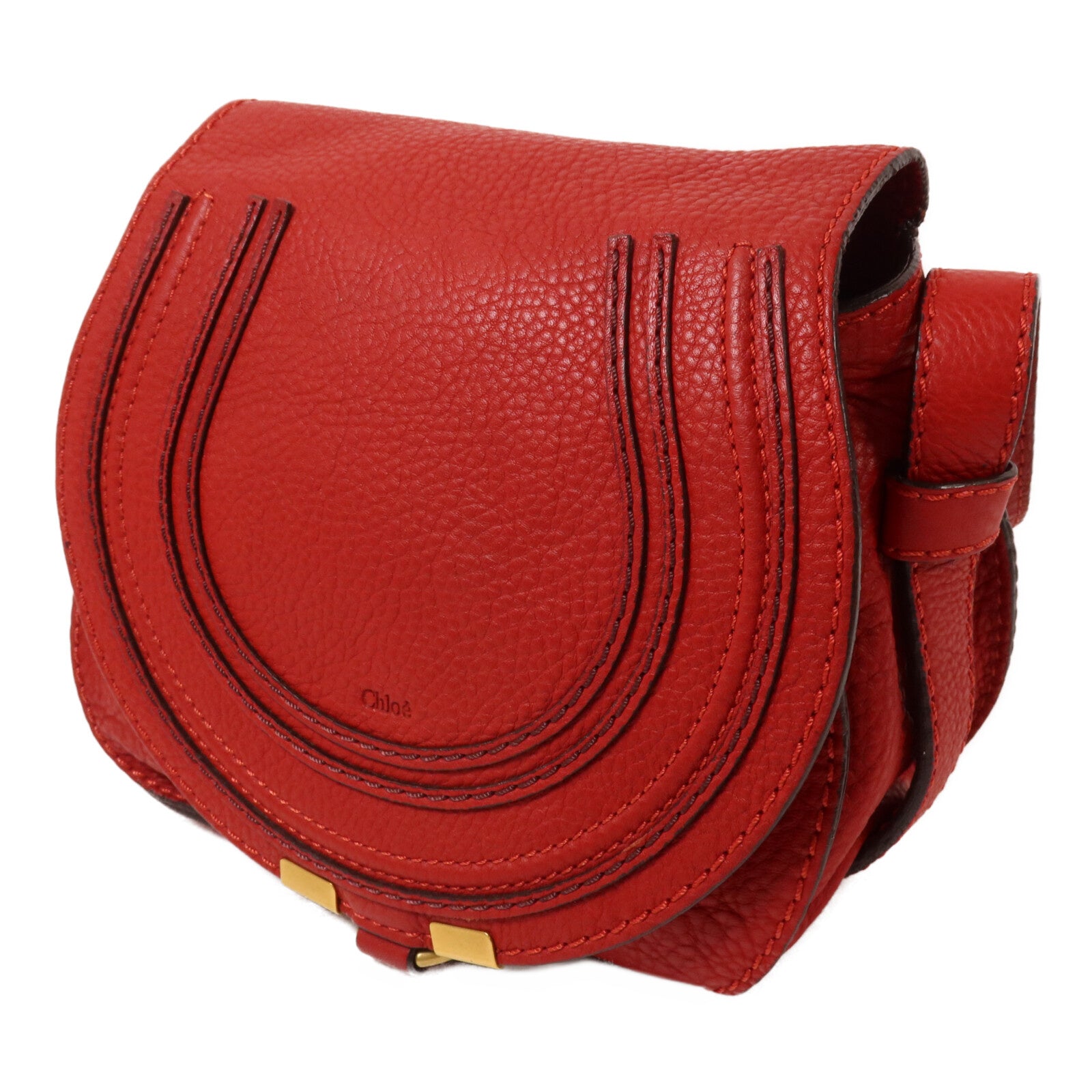 Chloe 牛皮皮革Marcie Round Shoulder Bag肩背袋
