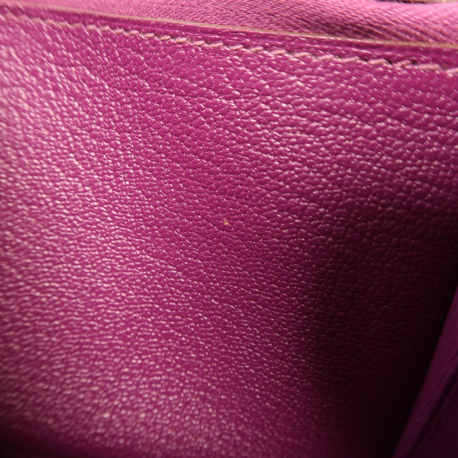 HERMES Chevre山羊皮革Kelly Long Wallet銀扣長錢包Cassis