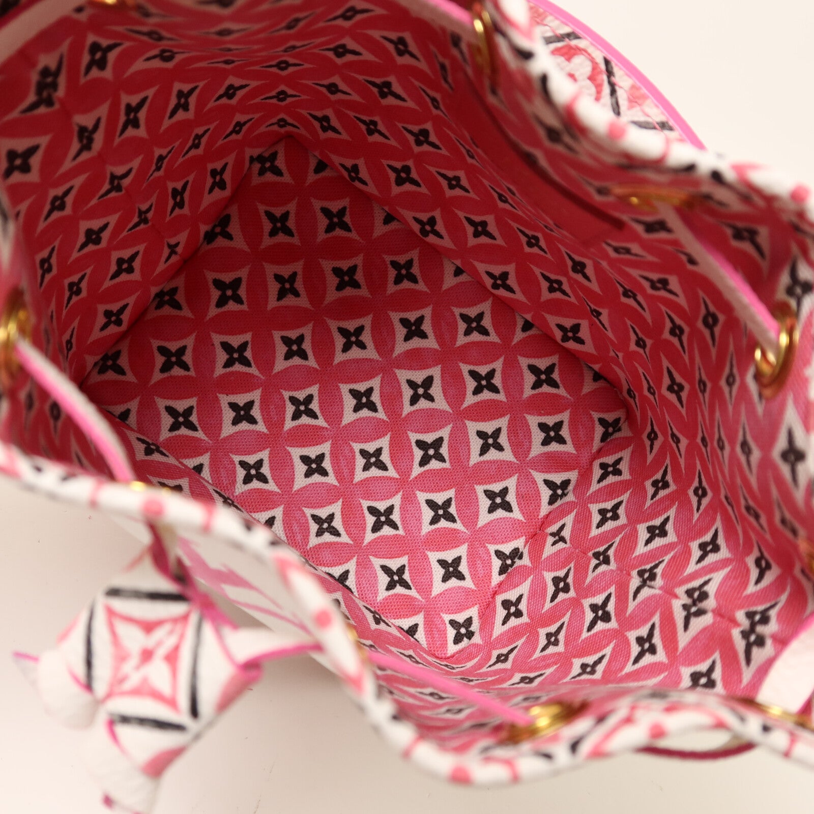 LOUIS VUITTON Monogram Watercolor Giant Nano Noe金扣手挽肩背兩用袋