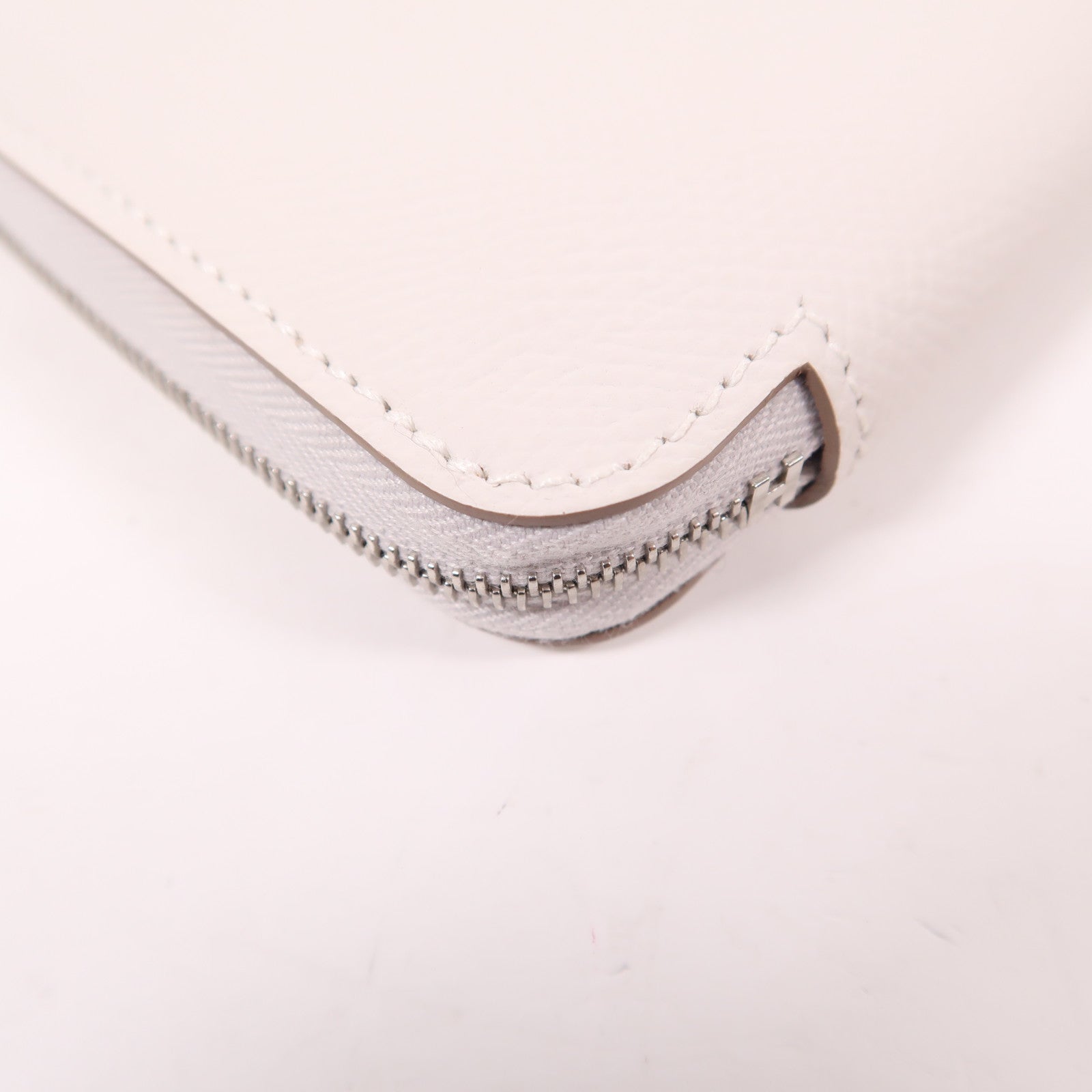 HERMES Epsom皮革Silk In Compact Wallet銀扣錢包