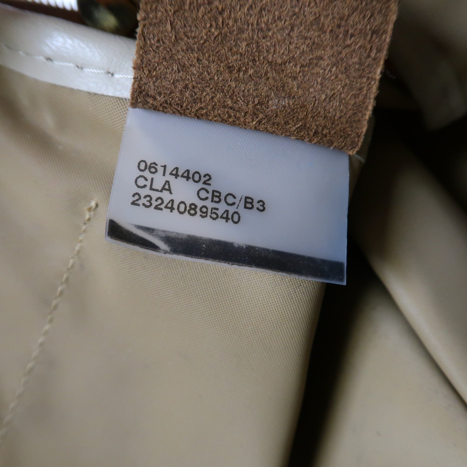 Longchamp 帆布Shoulder Bag金扣肩背袋米色